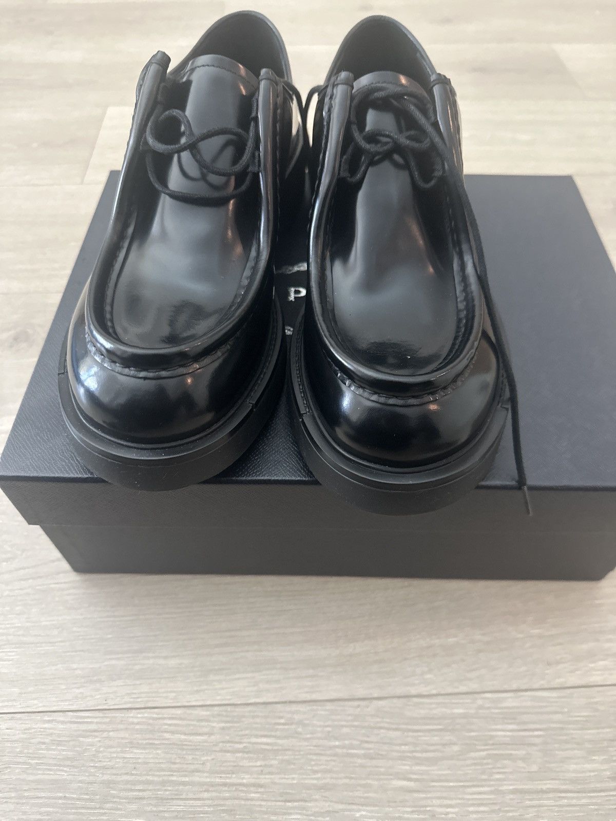 Prada Prada Diapason opaque brushed leather loafers Size US 11 / EU 44 - 2 Thumbnail