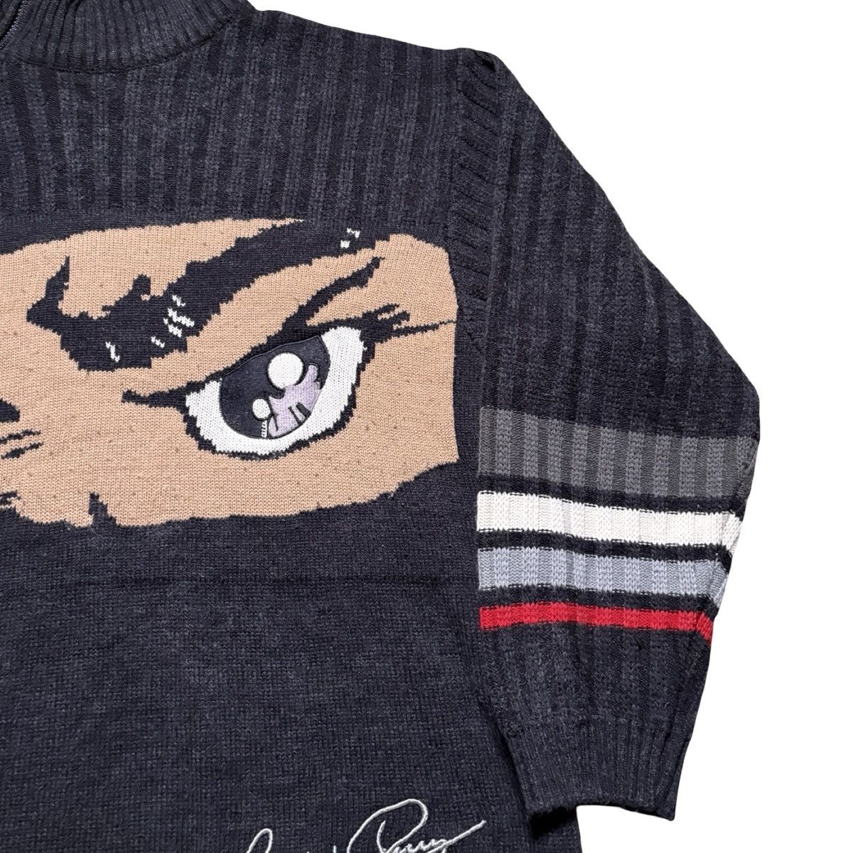 Other Vintage Y2K Asymmetrical Quarter Zip Boondocks Size US L / EU 52-54 / 3 - 3 Thumbnail