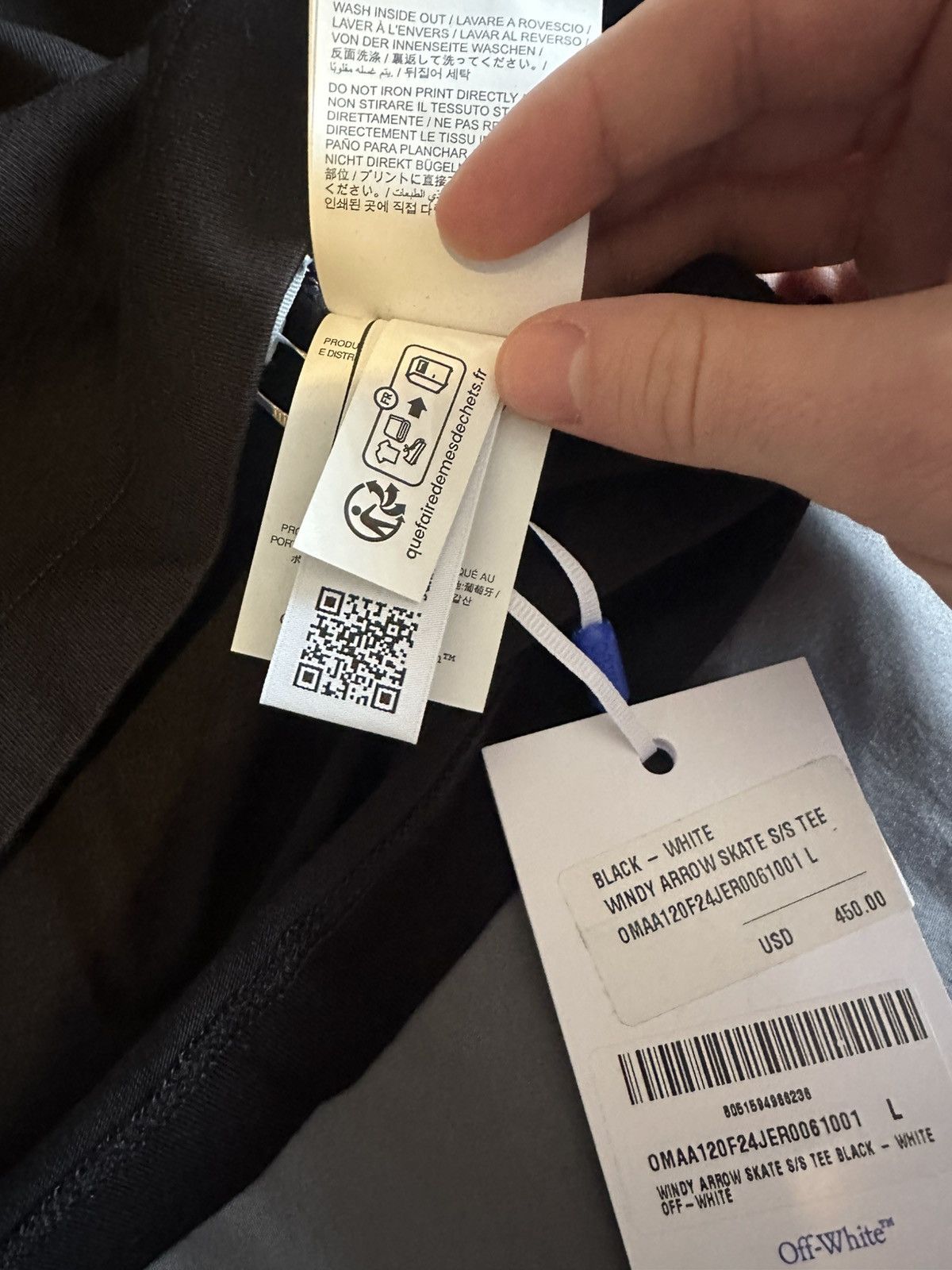 Off-White Off-White Windy Arrow SS Skate tee Size US L / EU 52-54 / 3 - 6 Thumbnail