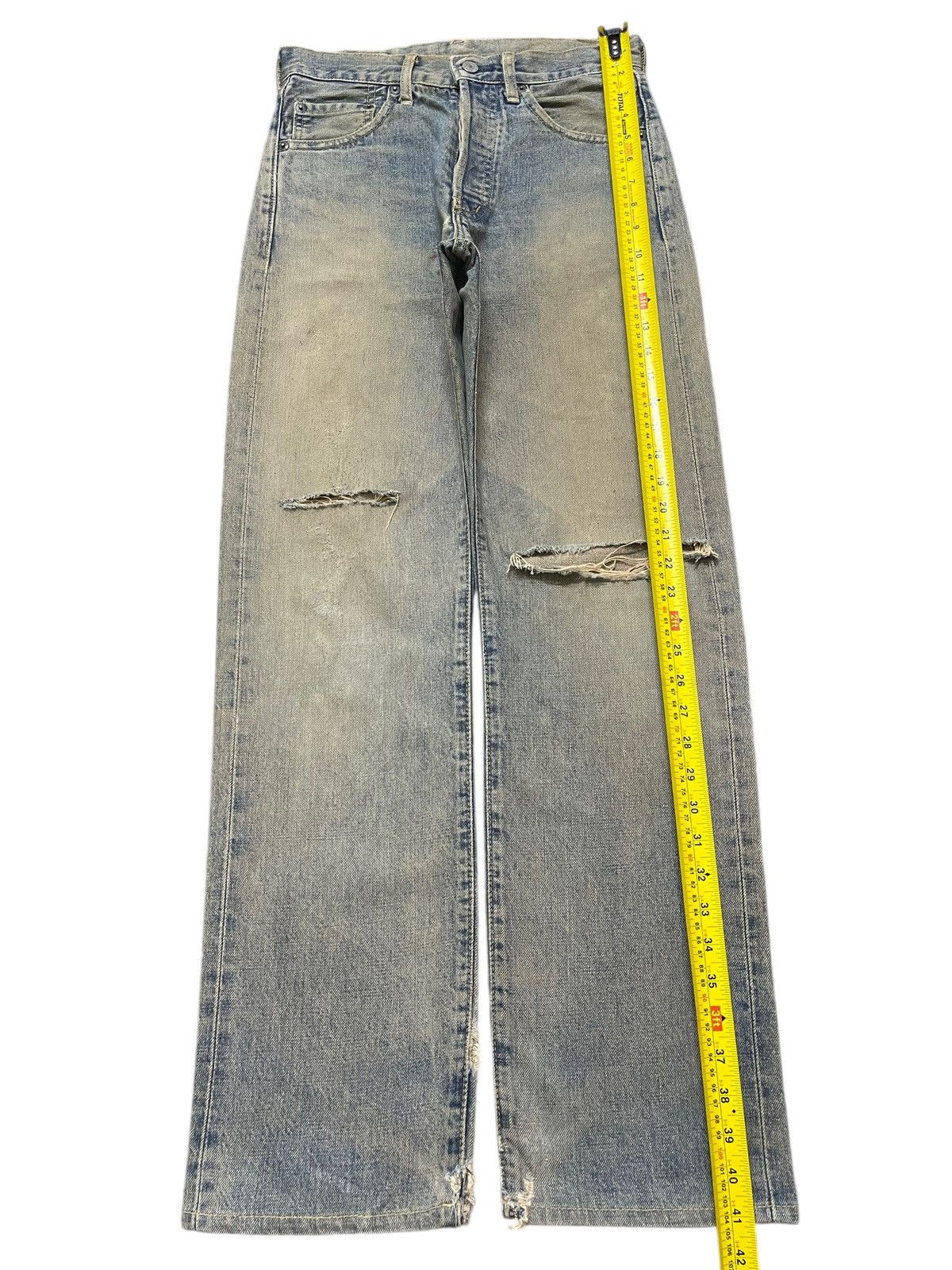 Levi's Vintage 80s Levis 503B Selvedge E Mud Wash Distressed Loose Size US 28 / EU 44 - 17 Thumbnail