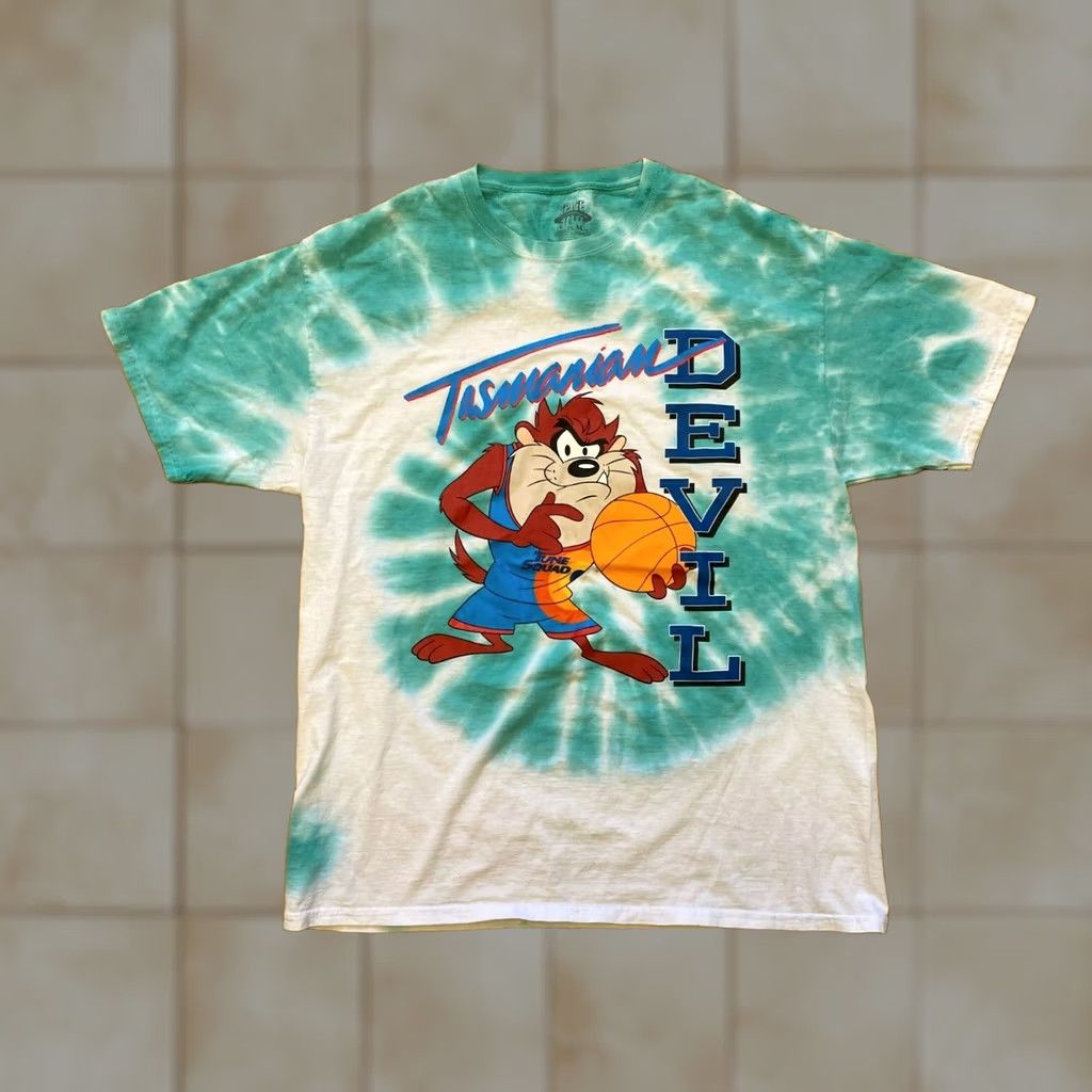 Vintage Space Jam Space Jam 2 Tune Squad Mens TShirt Crew Neck Short Sleeve Tie Dye L Casual Graphic Tee Vintage No Size US L / EU 52-54 / 3 - 1 Thumbnail