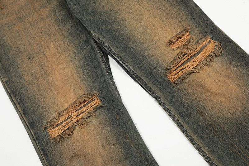 Vintage American retro washed distressed jeans Size US 32 / EU 48 - 5 Thumbnail