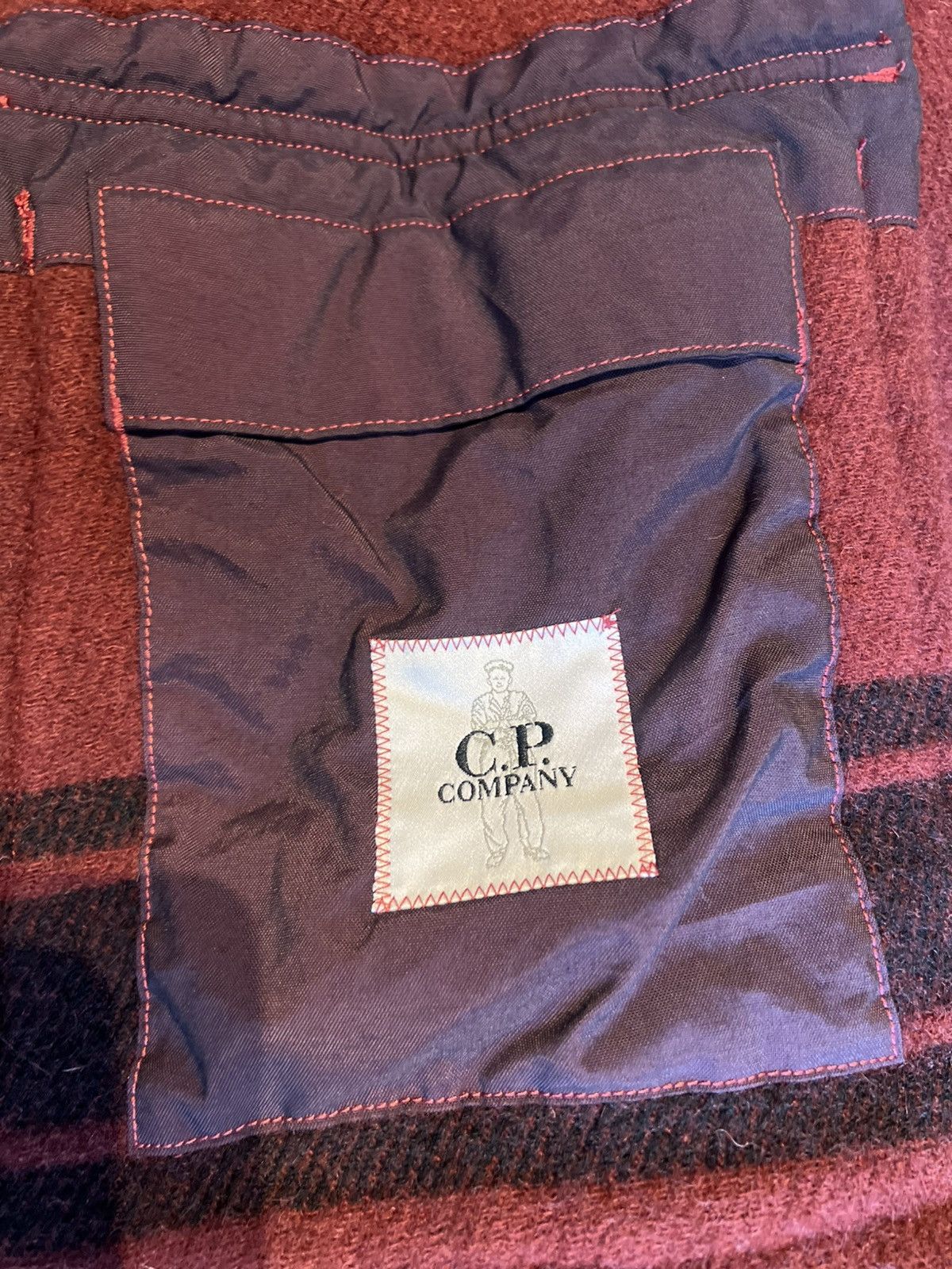 C.P. Company C.P. Company Wool Duffel Coat – Burgundy – Size L – New Size US M / EU 48-50 / 2 - 7 Thumbnail