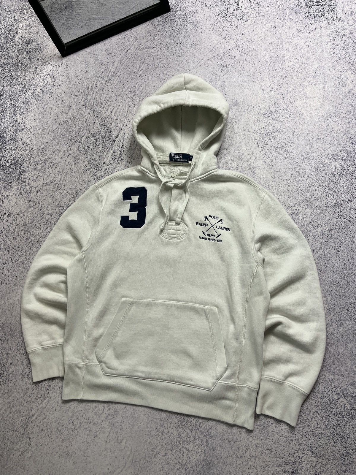 Polo Ralph Lauren Vintage Polo Ralph Lauren #3 RLPC Rugby Hoodie Big Logo Size US M / EU 48-50 / 2 - 3 Thumbnail