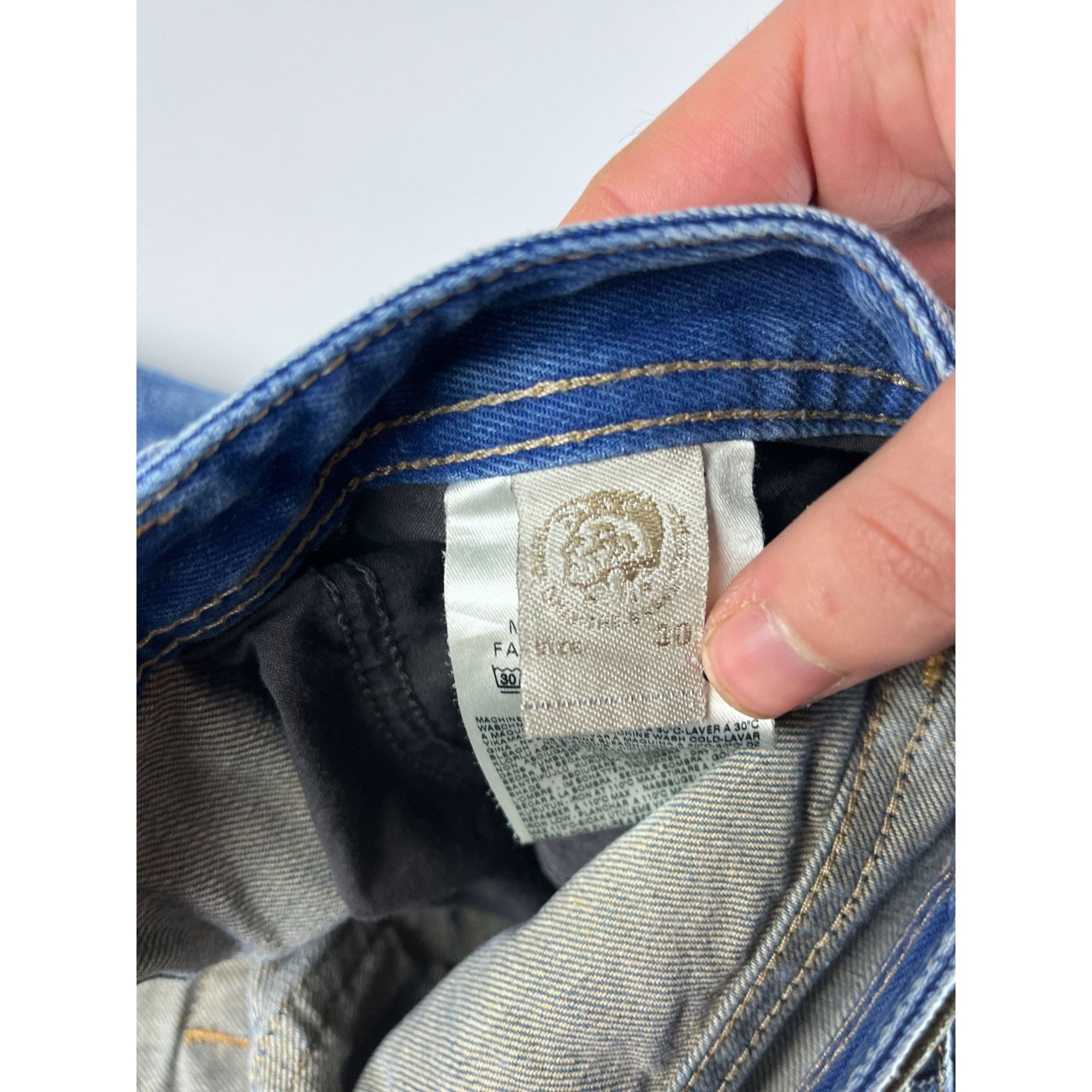 Diesel × Vintage Diesel Larkee Mens Baggy Fit Jeans Size US 33 - 5 Thumbnail