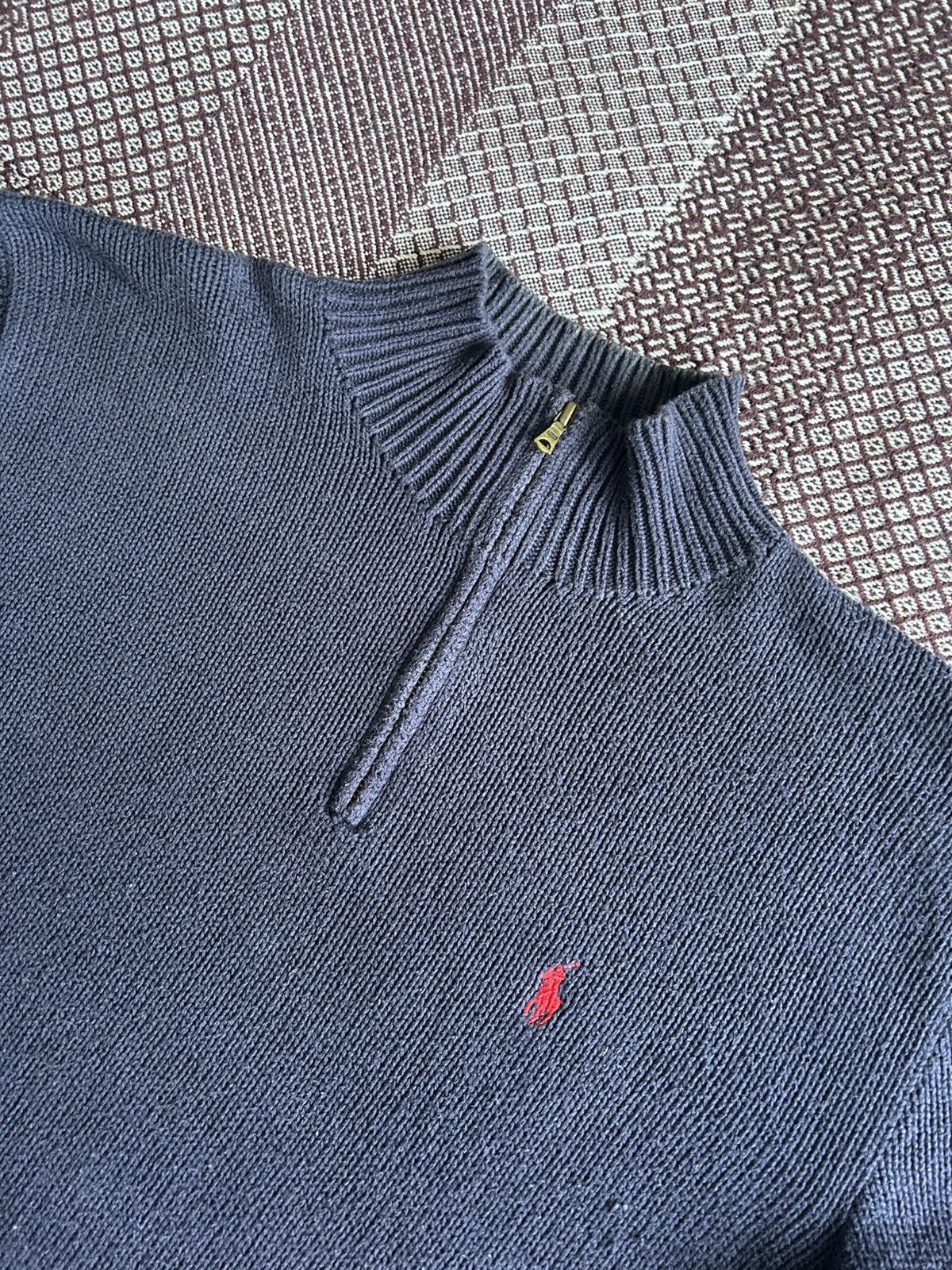Polo Ralph Lauren × Vintage Vintage Polo Ralph Lauren Old Money Style Sweater 1/3 Zip Size US M / EU 48-50 / 2 - 5 Thumbnail