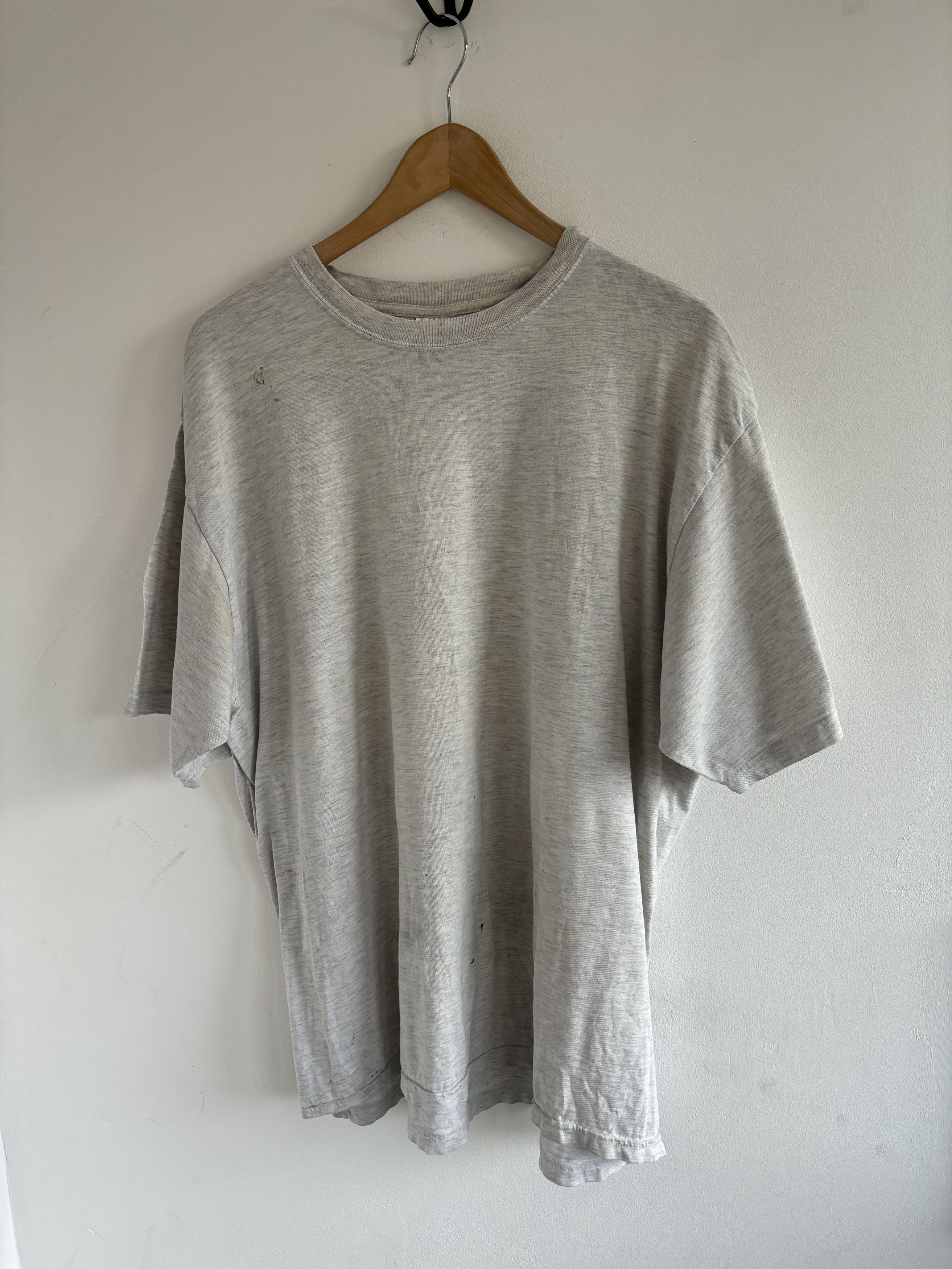 Jerzees × Vintage Vintage Trashed Blank Tee Size US XL / EU 56 / 4 - 1 Thumbnail