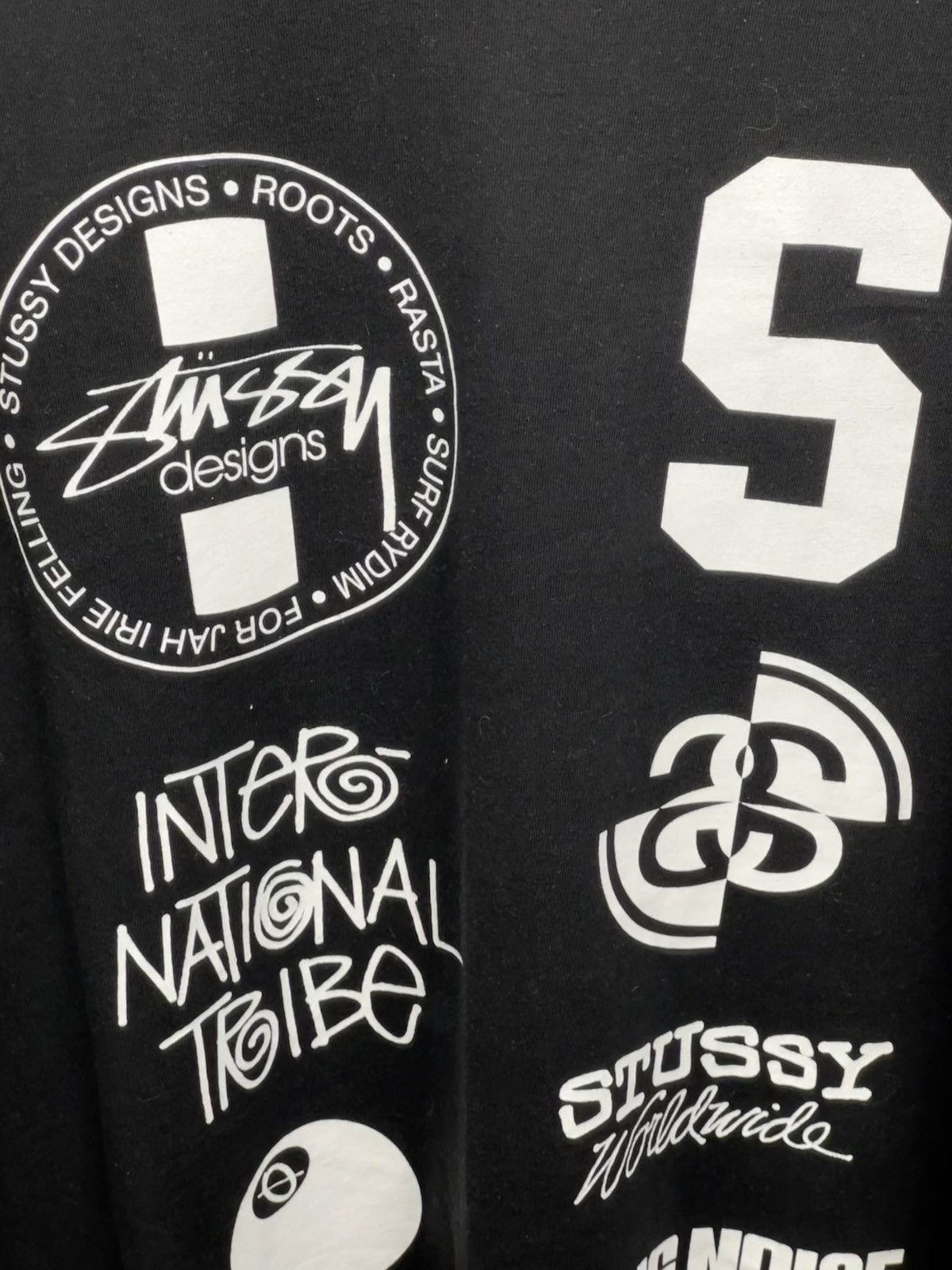 Designer Stussy big logos skull rat longsleeve tee Size US XL / EU 56 / 4 - 5 Thumbnail