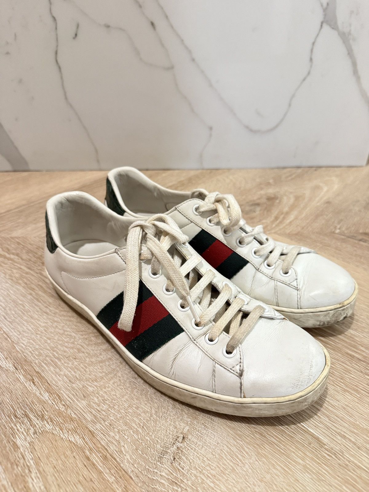 Gucci Men's Gucci Ace sneaker with Web US 7 Size US 7 / EU 40 - 1 Thumbnail