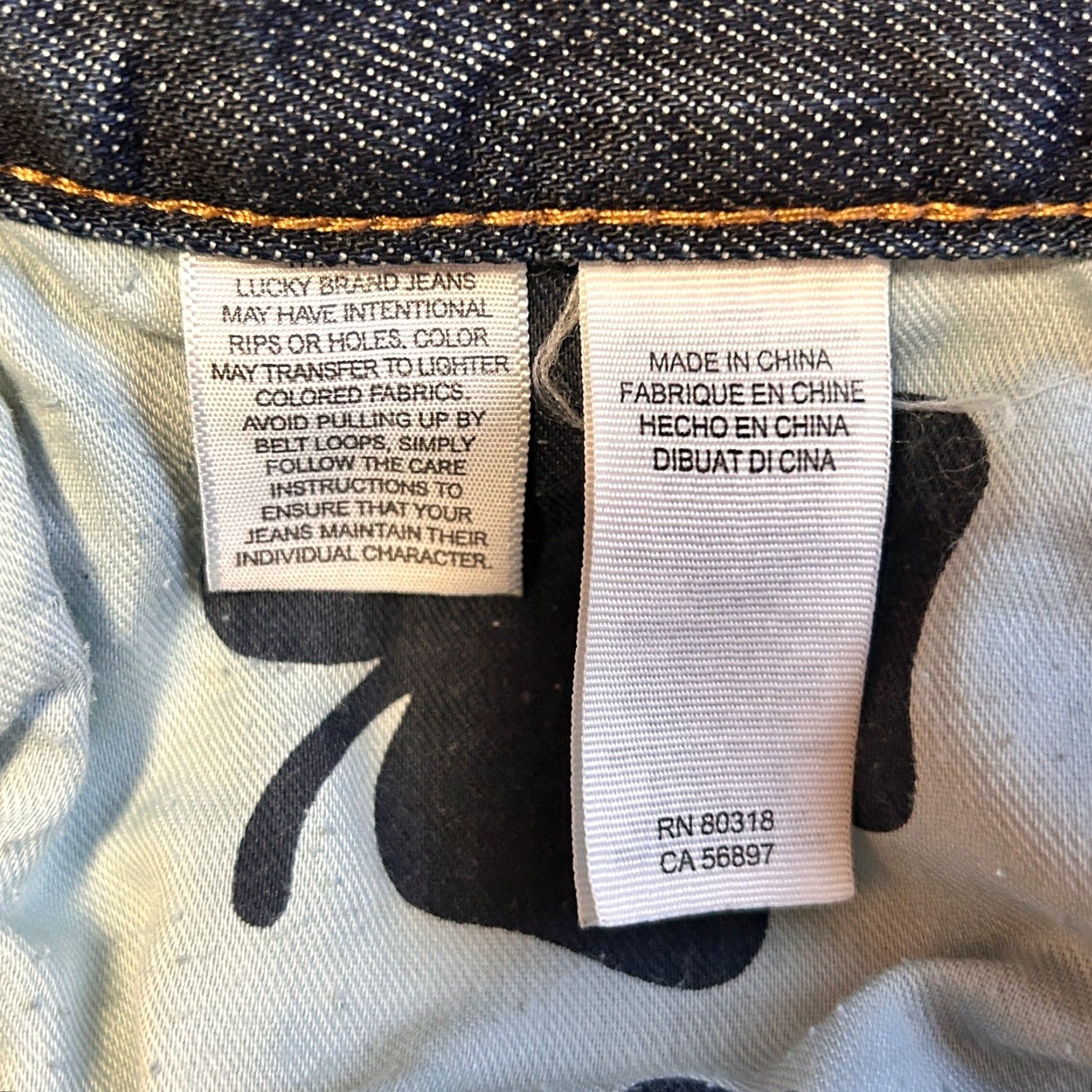 Lucky Brand Lucky Brand Jeans Mens 38x30 Blue Denim 221 Original Straight Dark Wash City Jeans Mens Size US 38 / EU 54 - 8 Thumbnail