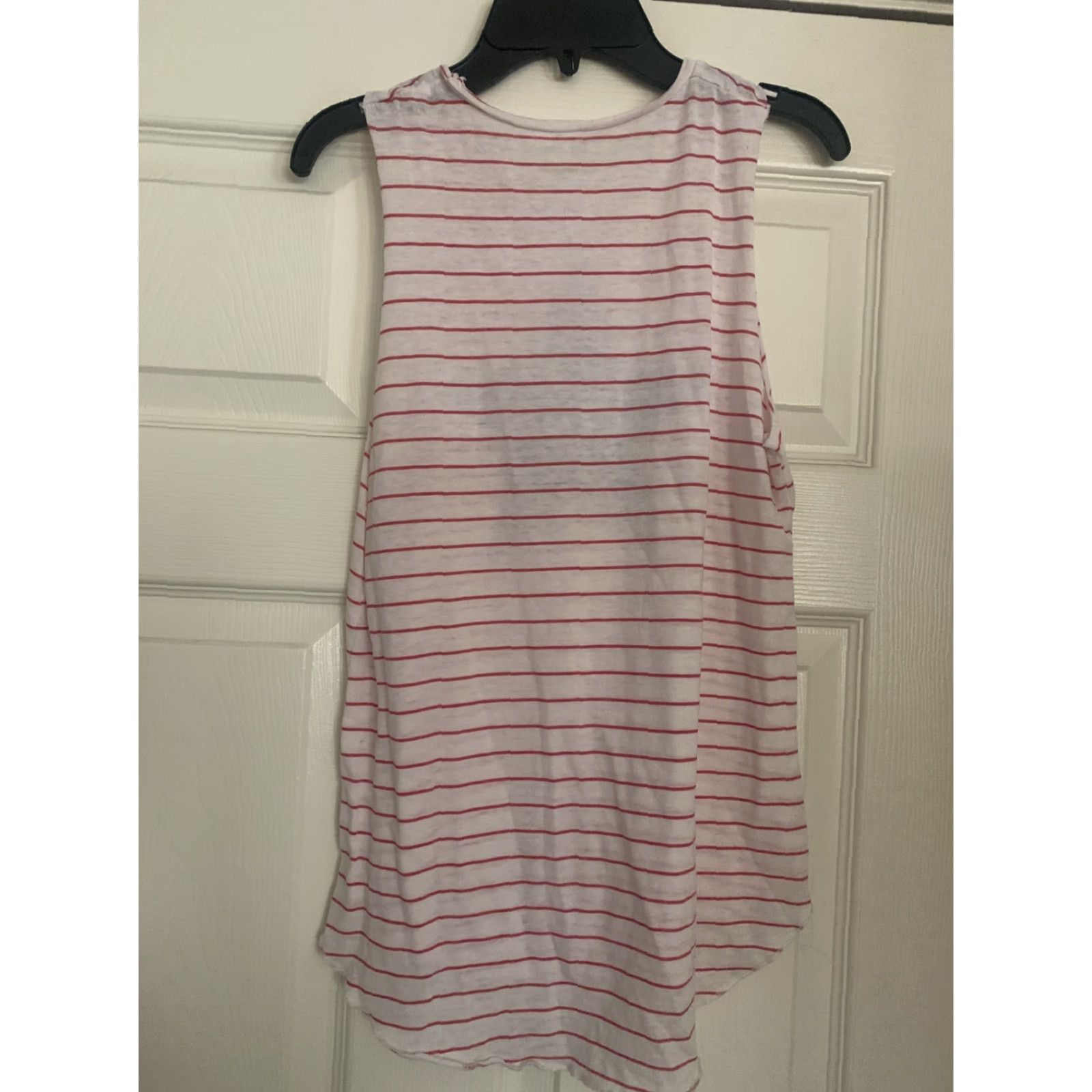 Vintage Grayson Threads America Tank Top XS Tank Women White Sleeveless Scoop Neck Waist Regular Sized Relaxed Pattern: America Vintage No Size XS / US 0-2 / IT 36-38 - 3 Thumbnail