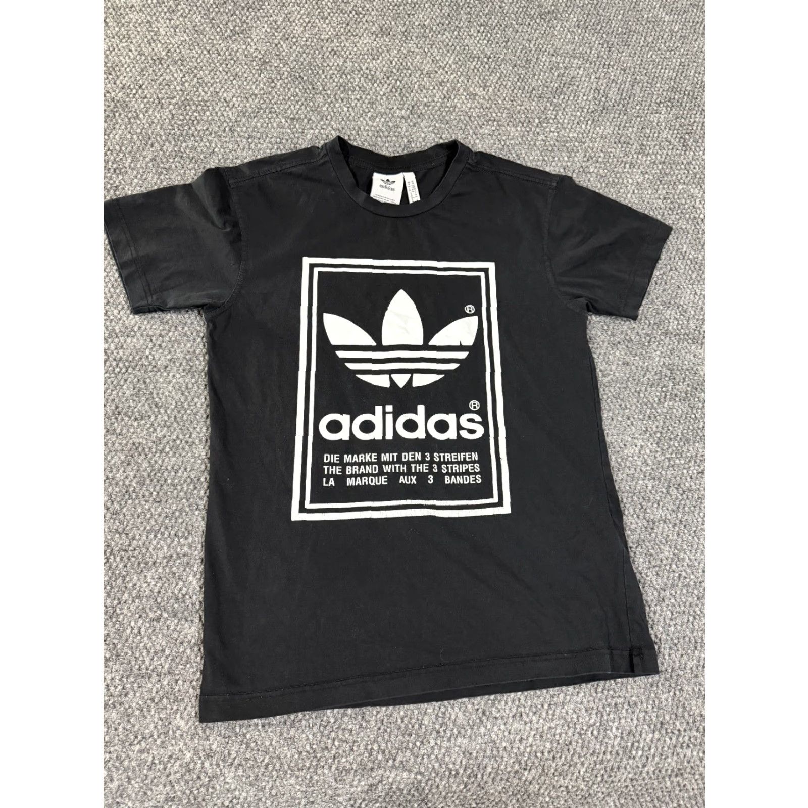 Adidas adidas graphic T-Shirt Mens Medium Black Trefoil Logo Short Sleeve Casual Size US M / EU 48-50 / 2 - 2 Thumbnail
