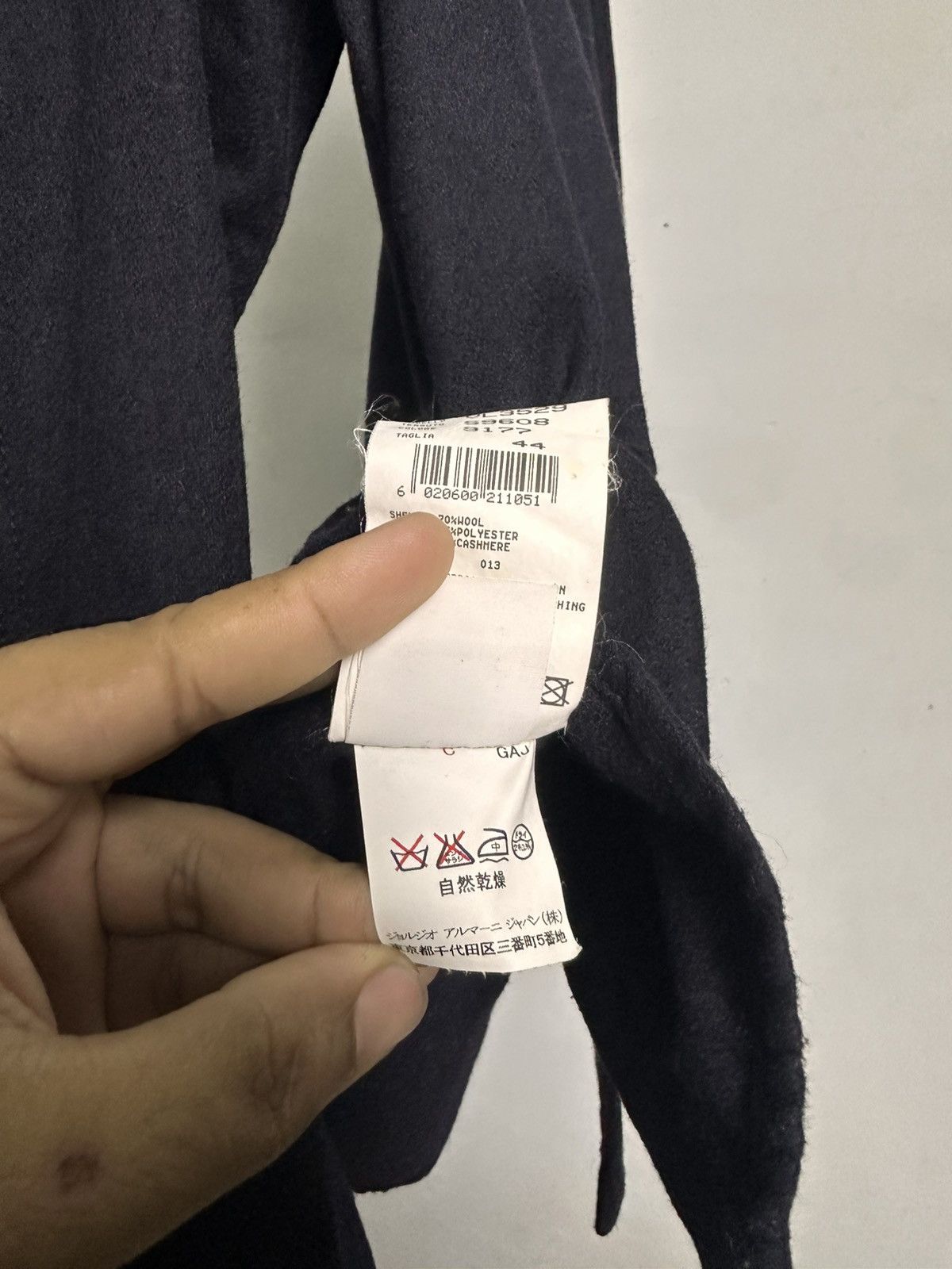 Emporio Armani Emporio Armani Wool Cashmere Button-Up Shirt Jacket Size US M / EU 48-50 / 2 - 11 Thumbnail