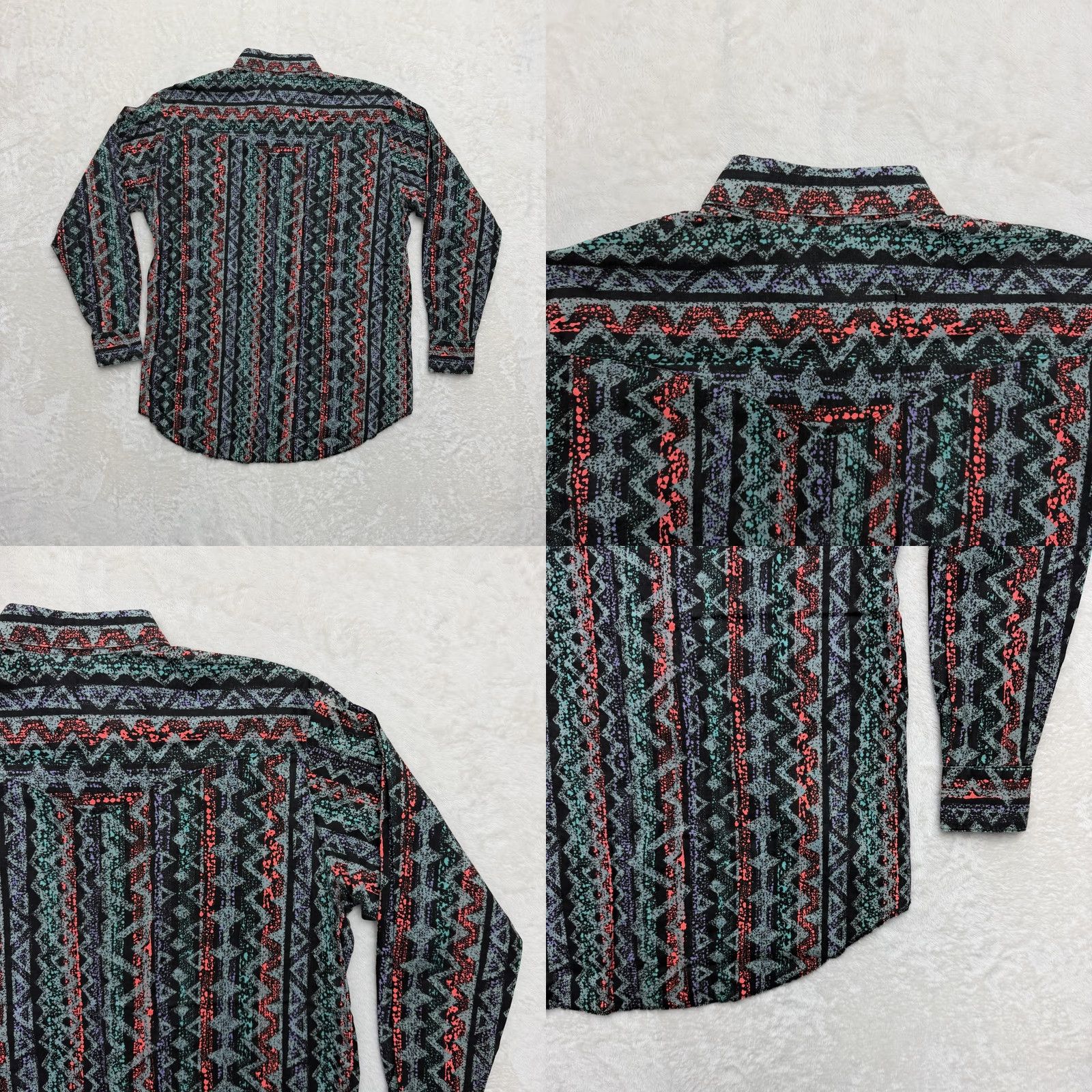 Vintage VINTAGE Bar 40 Western Shirt Mens S Black Aztec Geometric Button Up USA Size US S / EU 44-46 / 1 - 8 Thumbnail