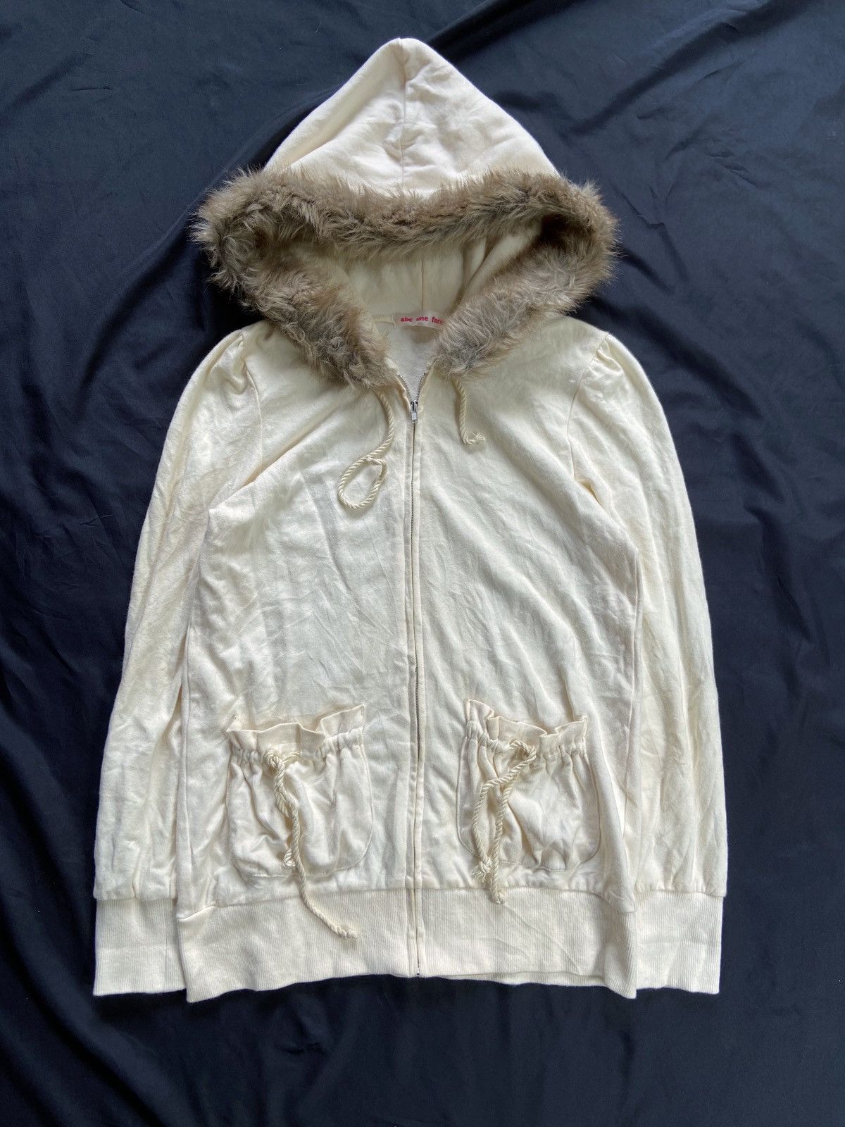 20471120 JAPANESE ABC UNE FACE FAUX FUR ZIP HOODIE Size US S / EU 44-46 / 1 - 1 Thumbnail