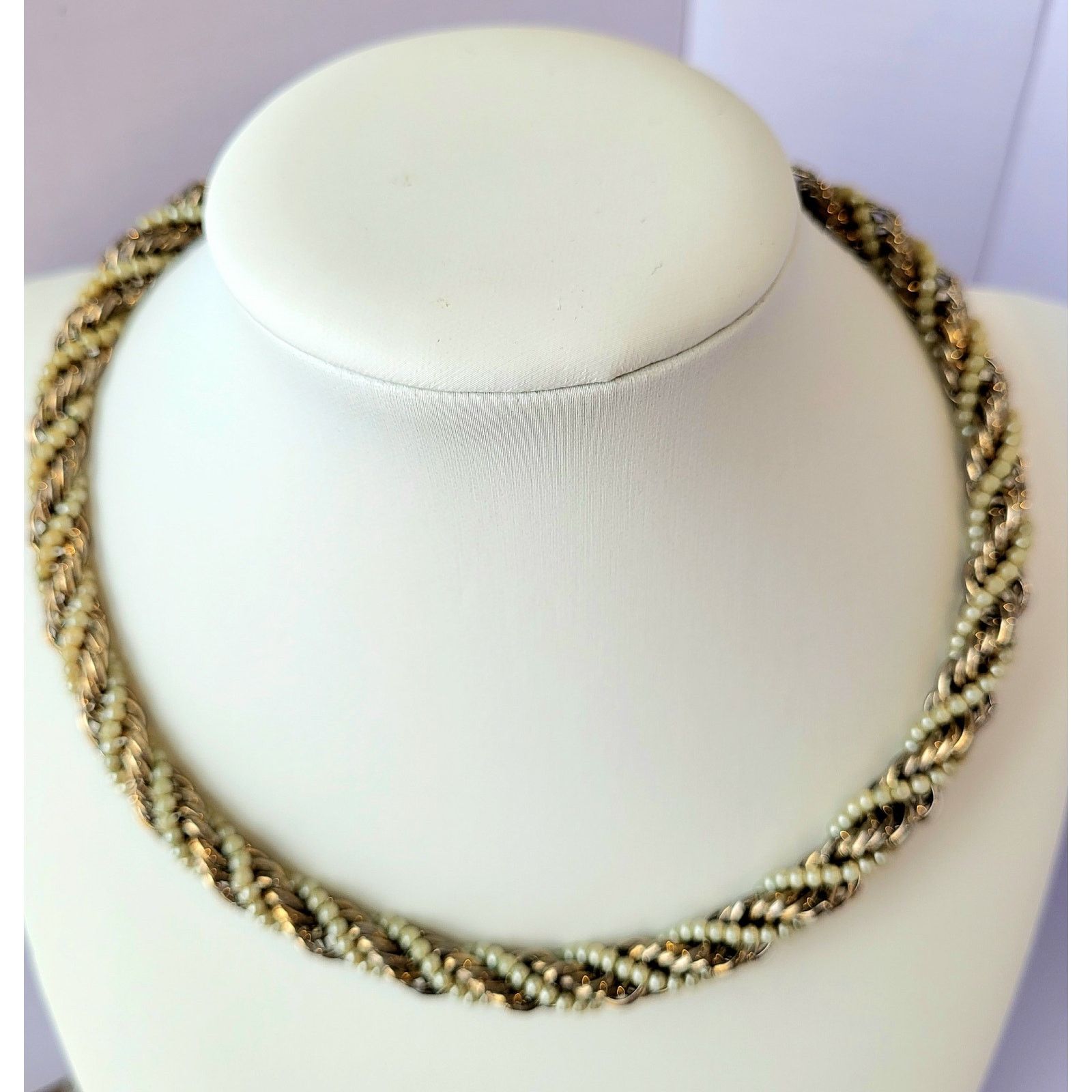 Other Sara Coventry Signed Vintage Necklace Gold Pearls Twist Size ONE SIZE - 1 Thumbnail