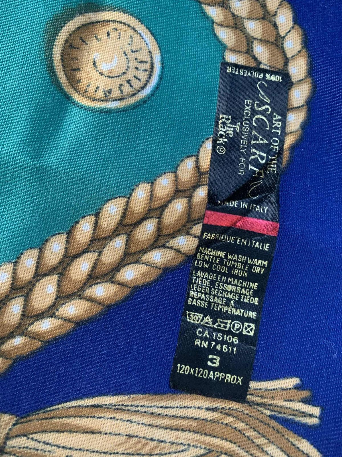 Vintage Art of the scarf for the Rock royal flag Size ONE SIZE - 4 Thumbnail