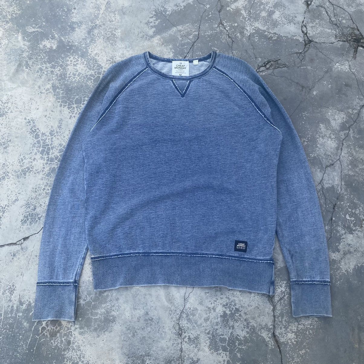 Cheap Monday CHEAP MONDAY Faded Indigo Sweatshirt Size US M / EU 48-50 / 2 - 1 Thumbnail