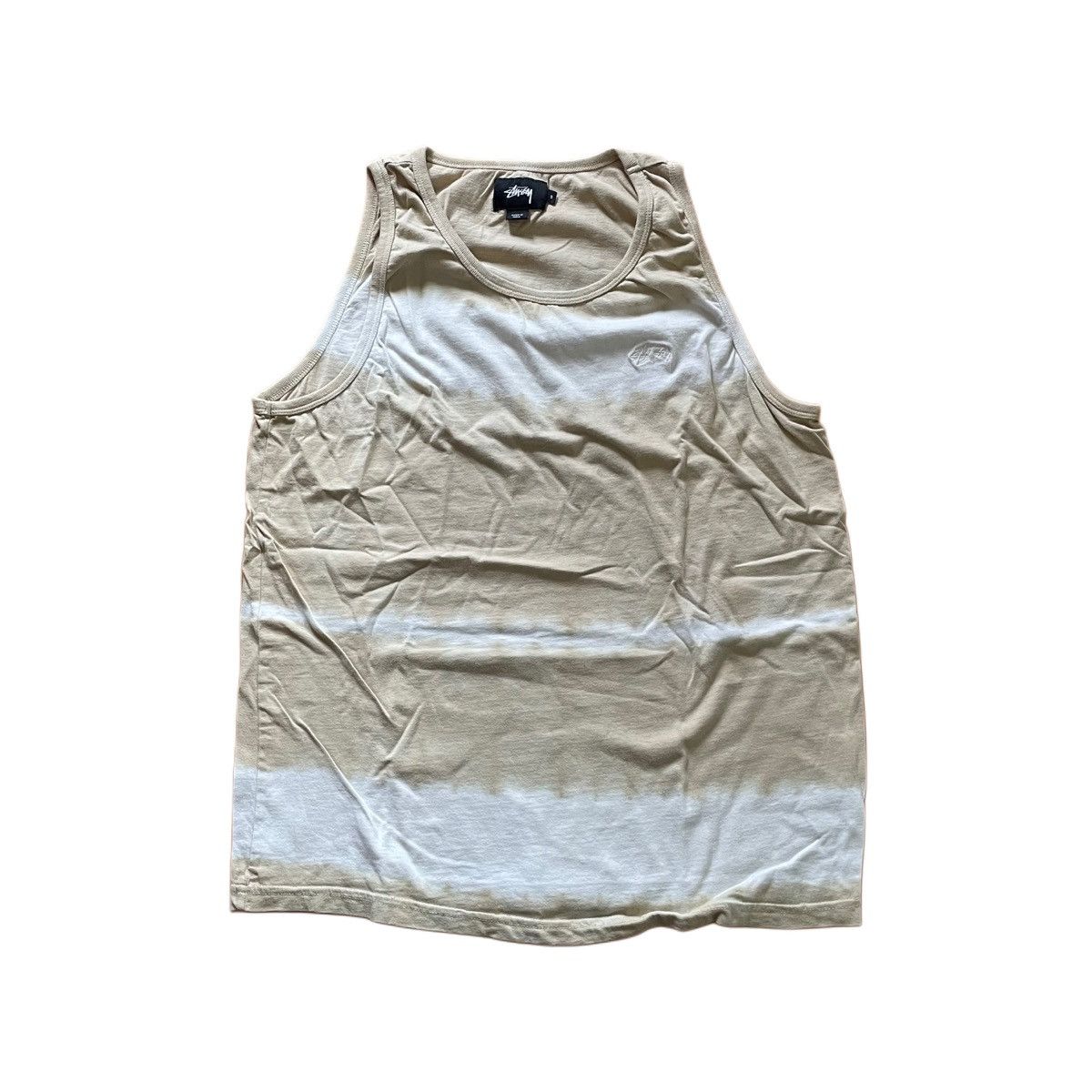 Stussy Beige/Cream Logo Embroidered Tank Top Size US S / EU 44-46 / 1 - 1 Thumbnail