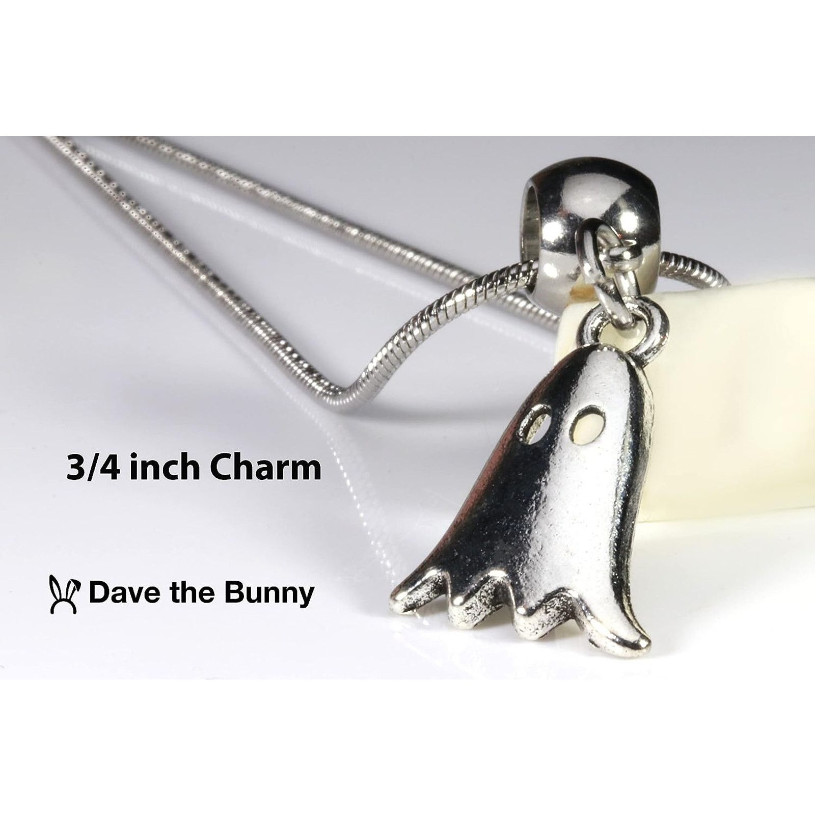 & Other Stories Ghost Necklace - Gothic Jewelry Spiritual Pendant Size ONE SIZE - 3 Thumbnail