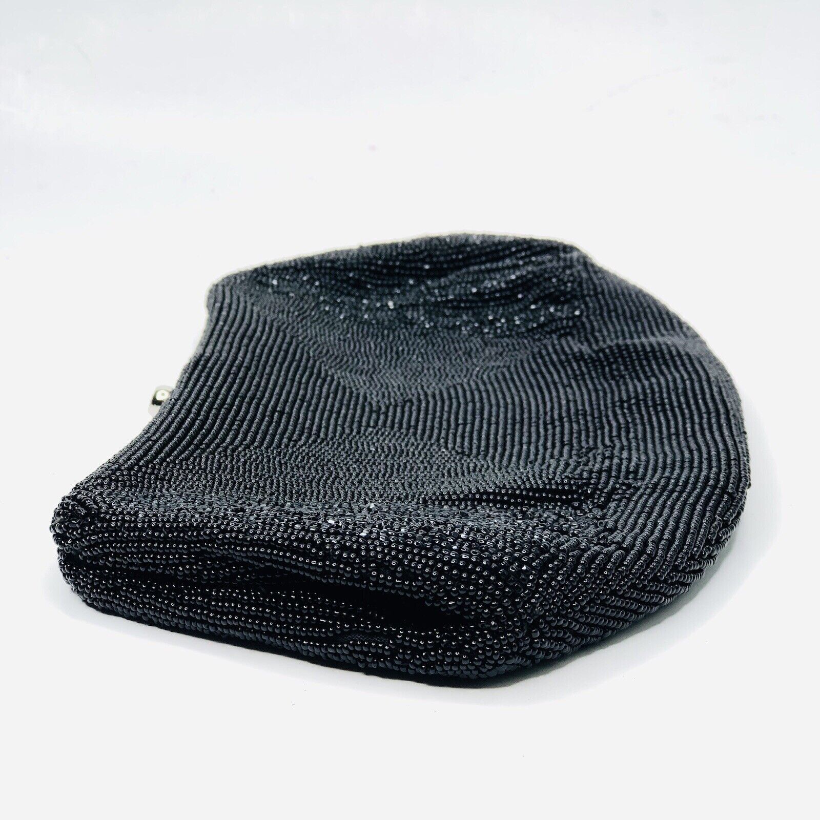 Other Vtg 60s Dormar Black Clutch Micro Beaded Belgium Crystal Size ONE SIZE - 9 Thumbnail