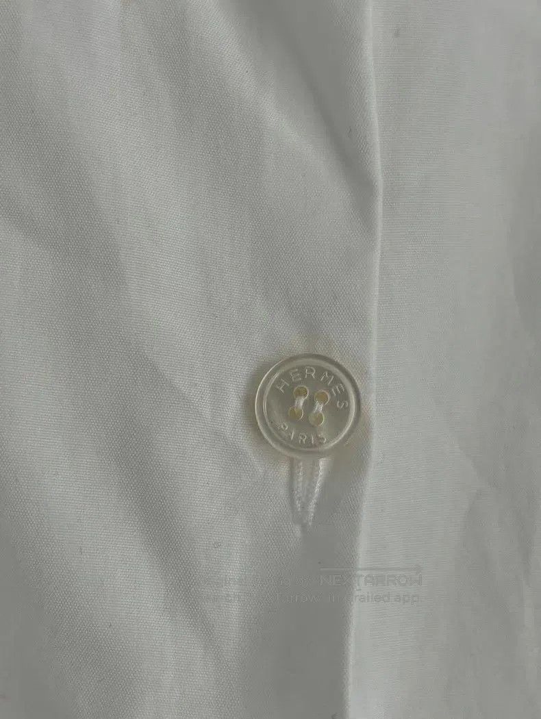 Hermes Hermes White Shirt with Large Sleeves Size US M / EU 48-50 / 2 - 6 Thumbnail