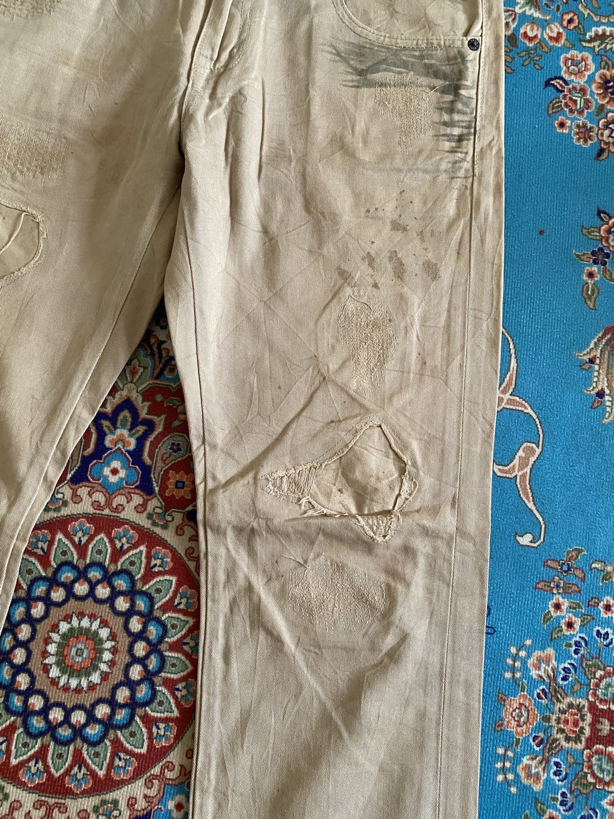 JACKROSE × Japanese Brand Jack Rose Japan Flare Distressed Patchwork Design Pant Size US 33 - 8 Thumbnail