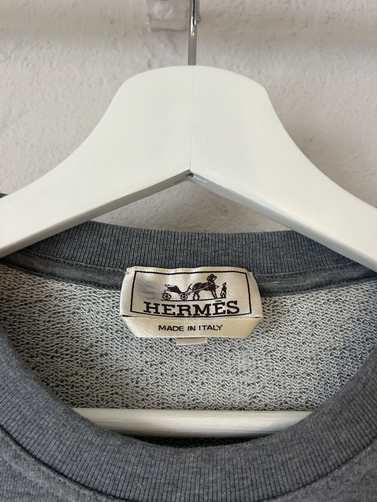 Hermes Grey H Graphic Crewneck Sweatshirt Size US M / EU 48-50 / 2 - 4 Thumbnail