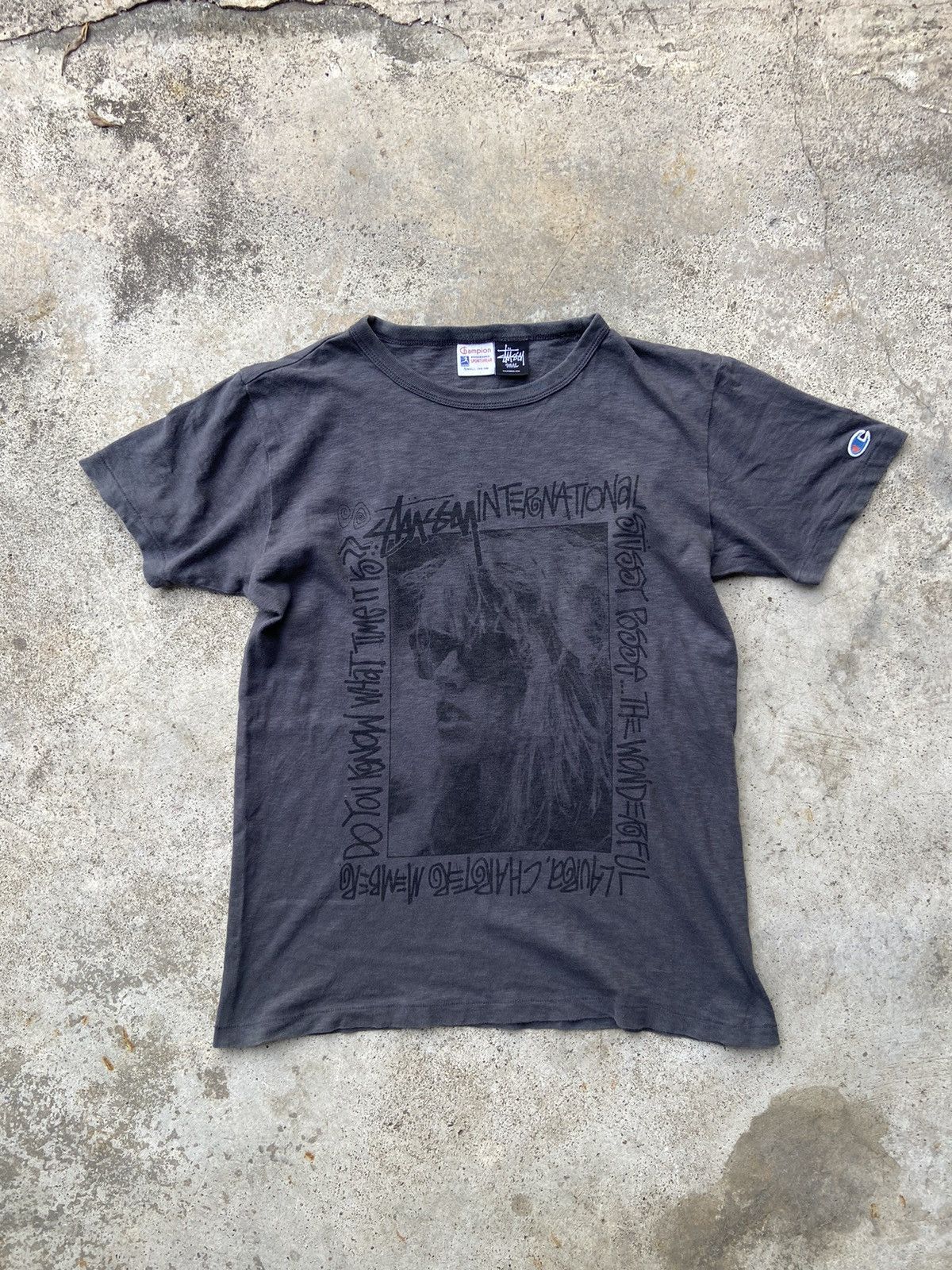 Stussy champion tシャツ L ダークグレー 2025年最新】stussy champion tシャツの人気アイテム - メルカリ