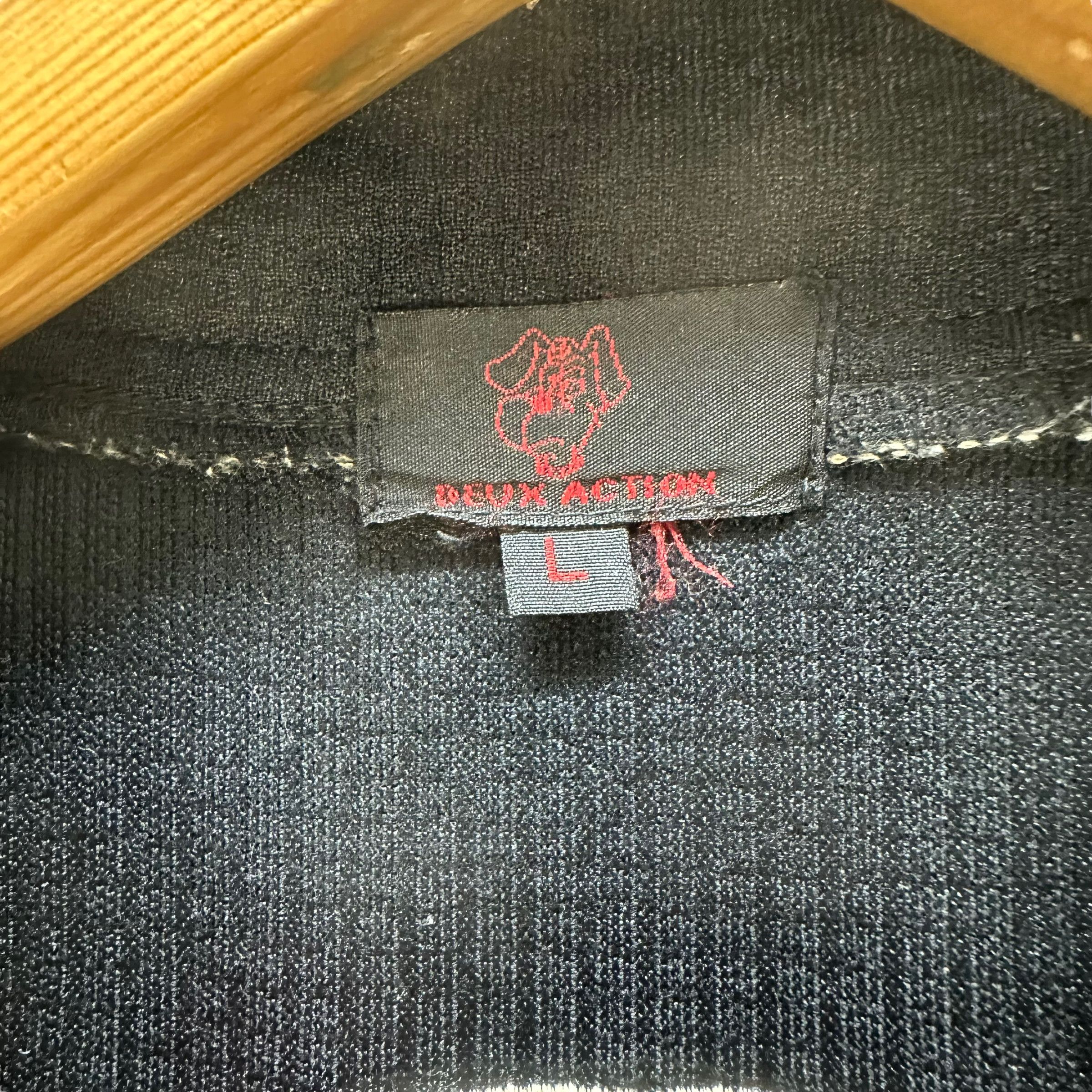 Japanese Brand DEUX ACTION Circle Big Logo SS Zipper Jacket #8493-011 Size US L / EU 52-54 / 3 - 10 Thumbnail