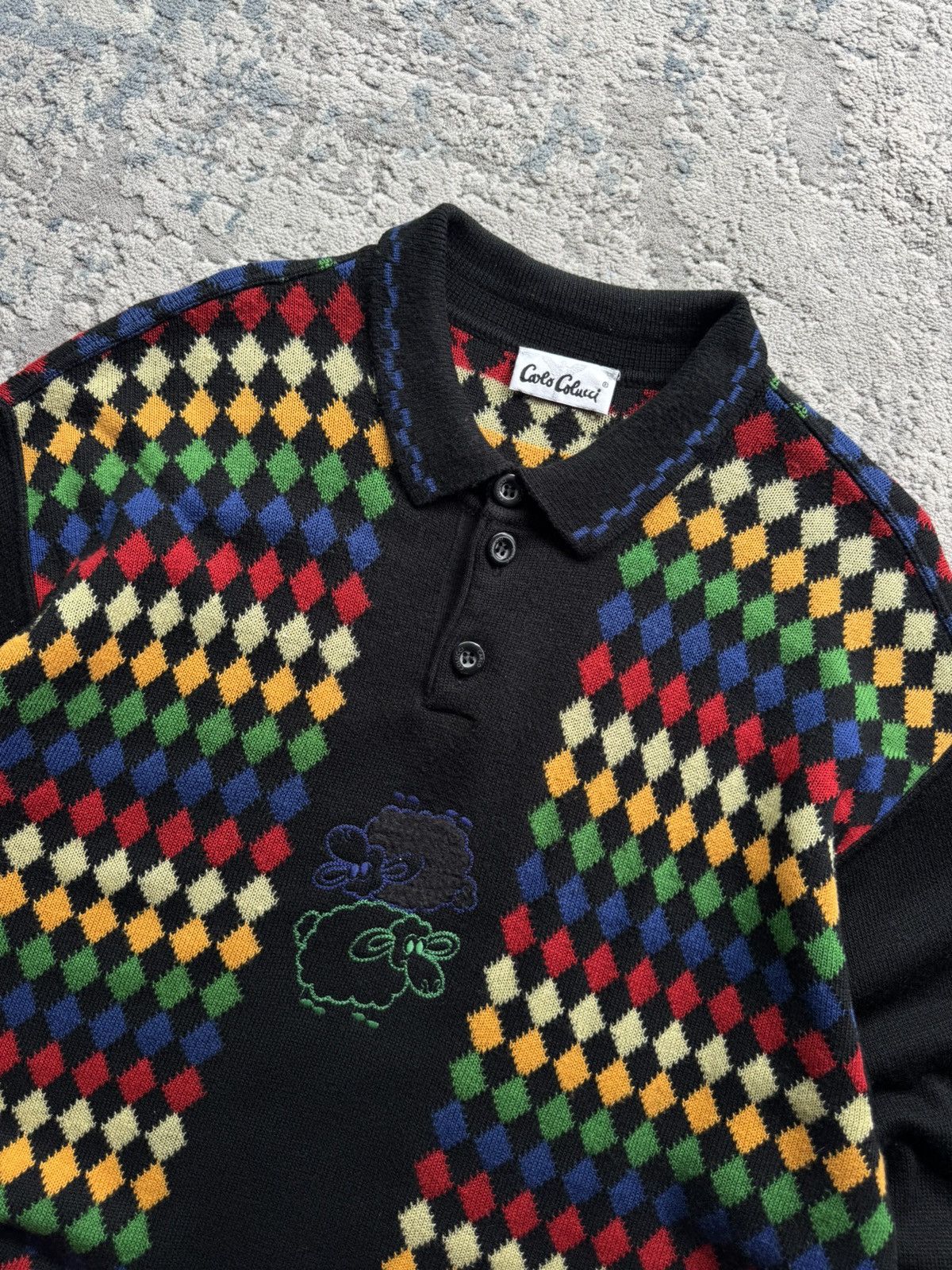Carlo Colucci Carlo colucci Vintage Wool Abstraction sweater Size L/Xl Size US L / EU 52-54 / 3 - 4 Thumbnail