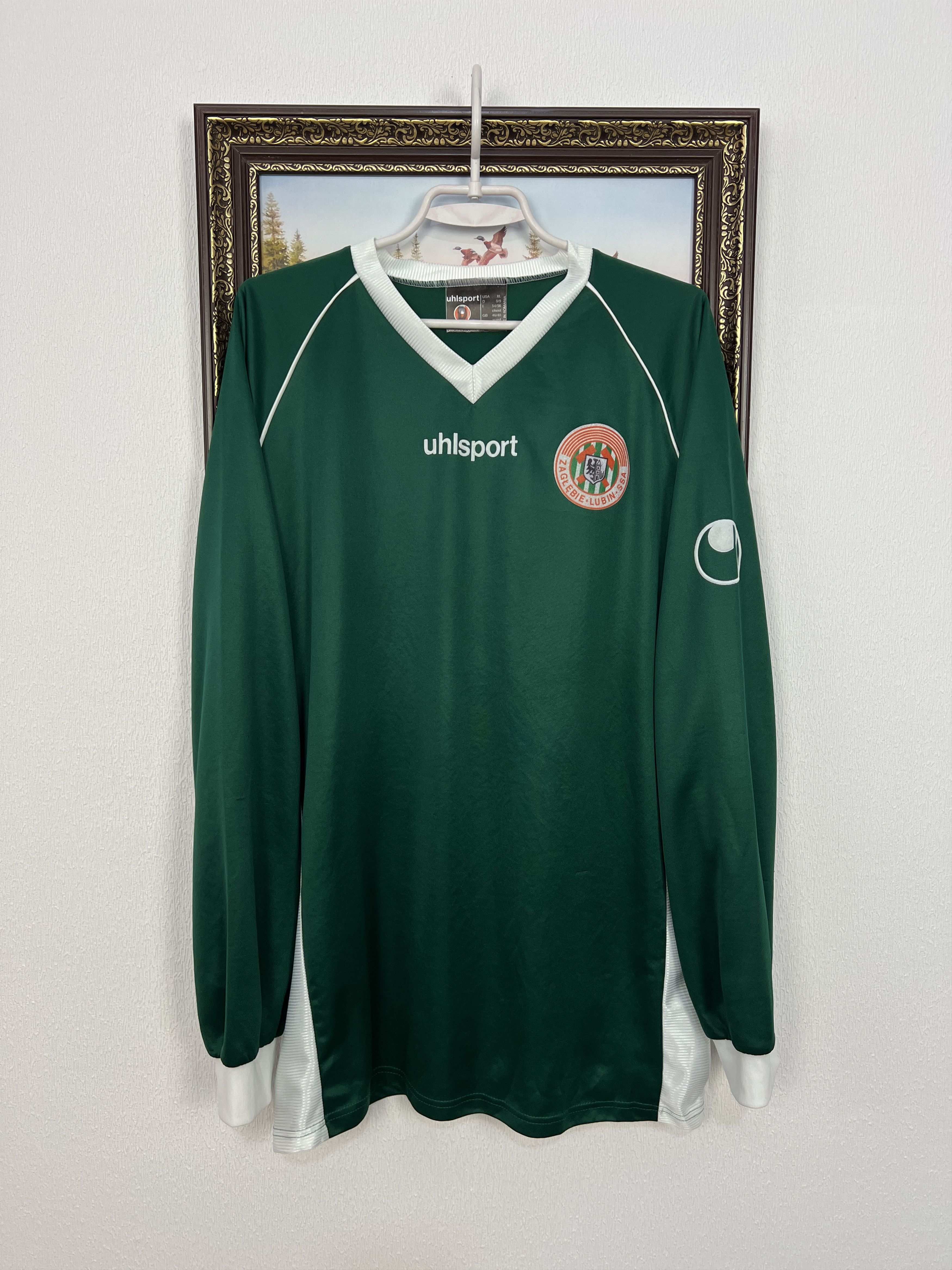 Vintage Zaglebie Lubin Match Worn Shirt Long Sleeve Jersey Trikot Size US XL / EU 56 / 4 - 1 Thumbnail