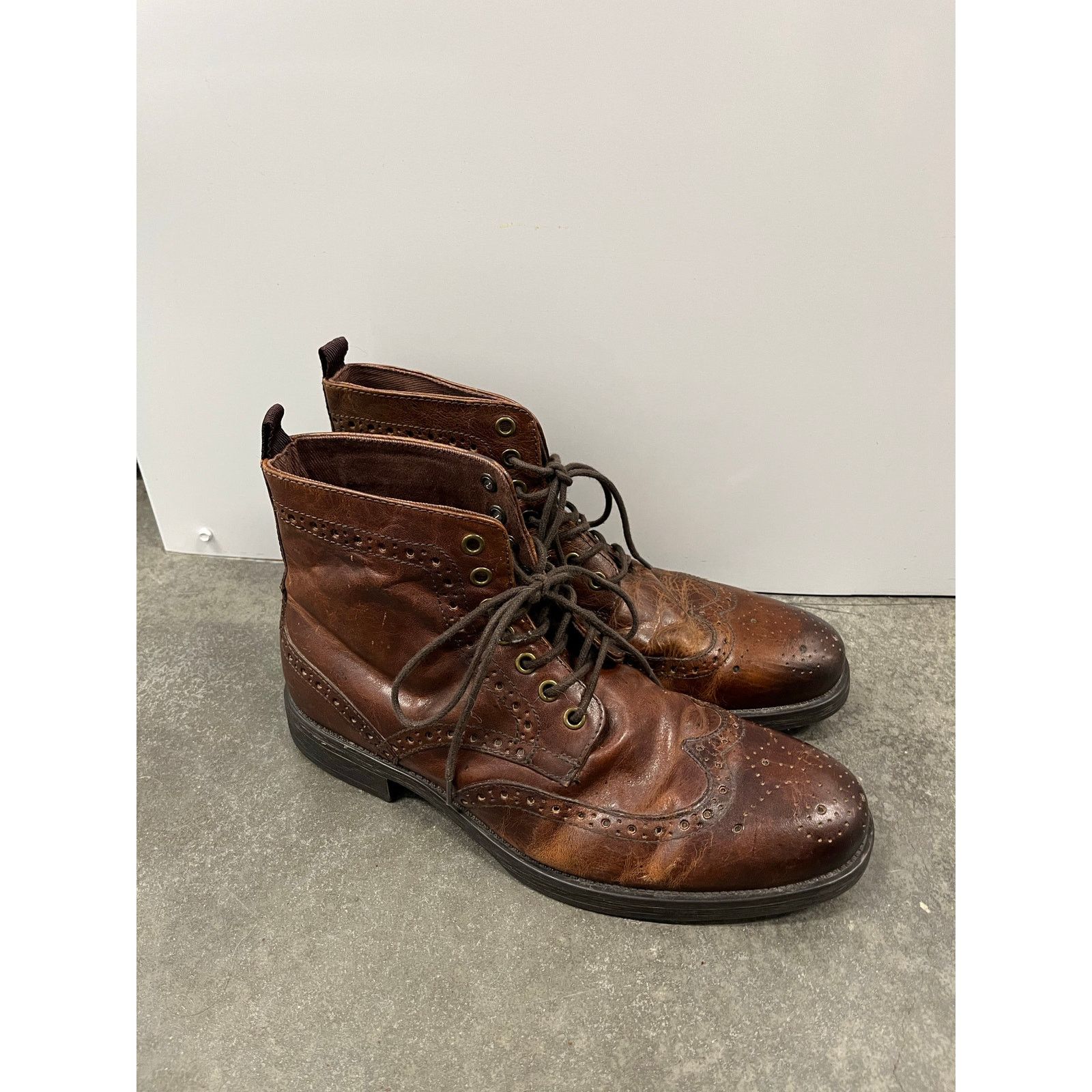 Aston Grey Aston Grey Classic Brown Leather Men's Boots size 9 Size US 9 / EU 42 - 1 Thumbnail