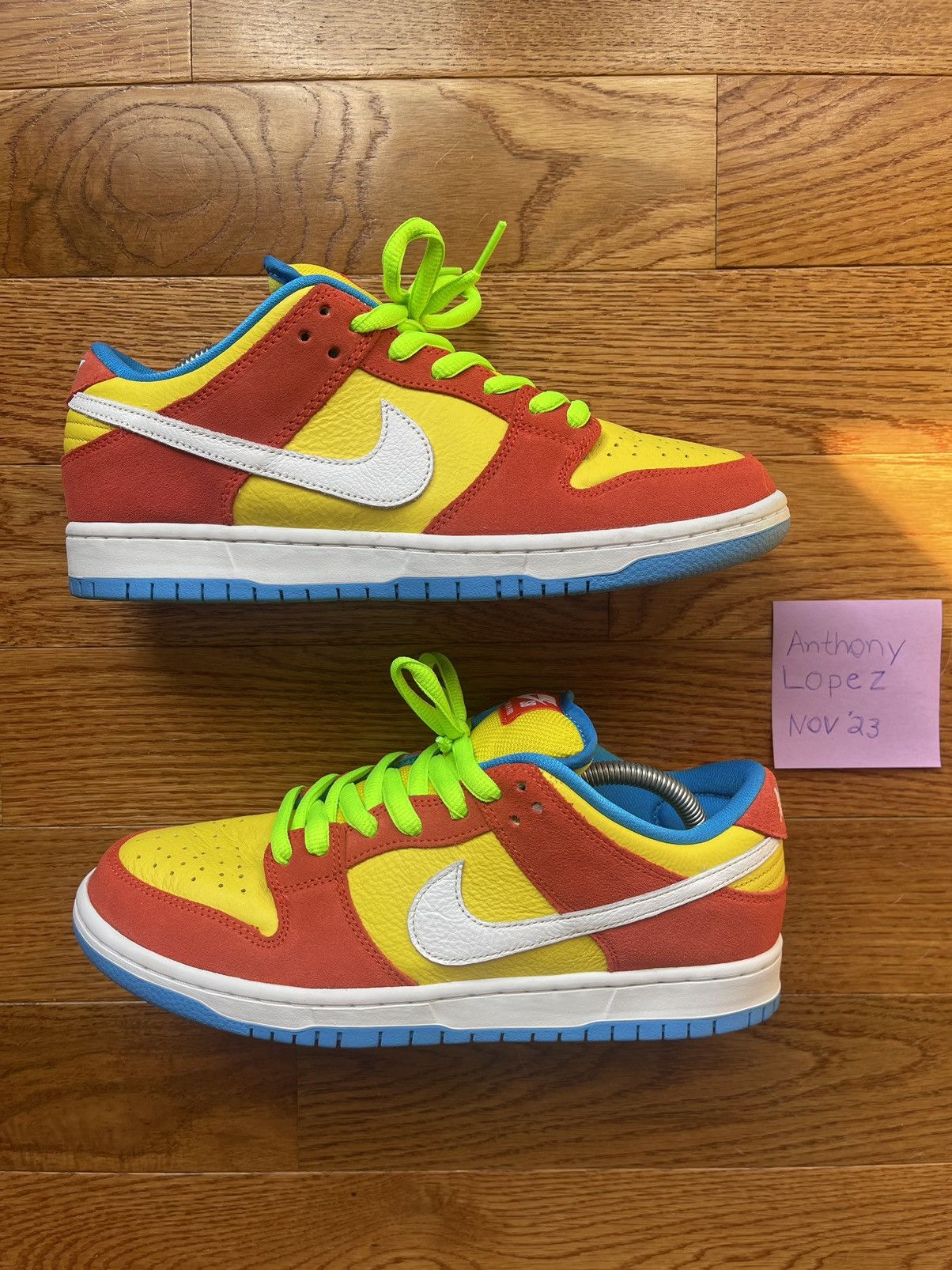 image of Bart Simpson Nike Dunk Sb Low Shoes, Men's (Size 9)