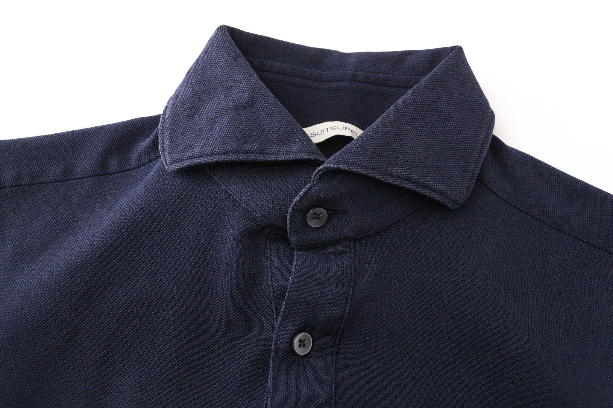 Suitsupply 37/38 14½/15 Navy Blue Cotton Polo Shirt 74018 Size US S / EU 44-46 / 1 - 3 Thumbnail