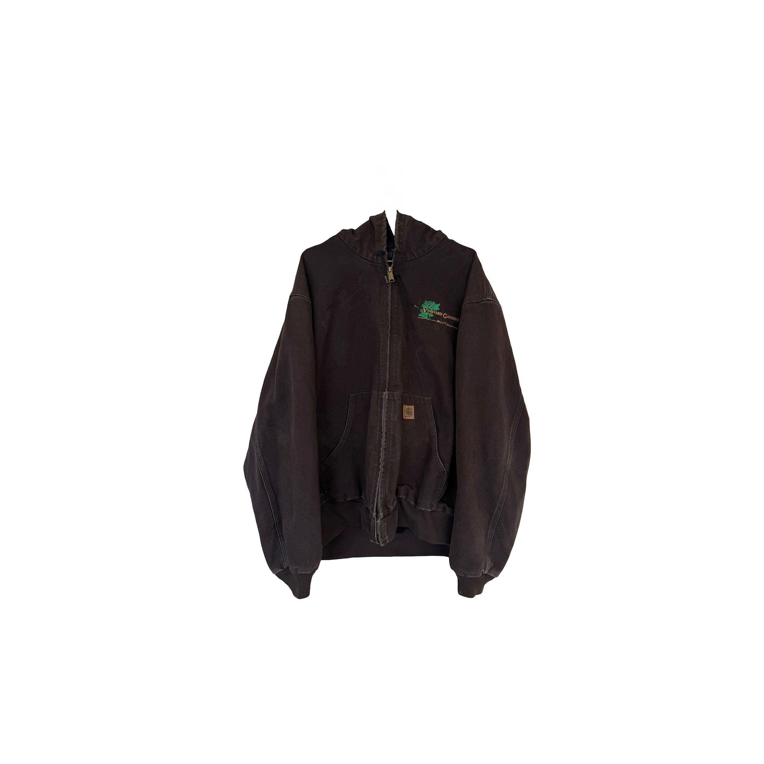 Carhartt × Vintage Vintage Carhartt Vineyard Gardens Hooded Jacket Size US XL / EU 56 / 4 - 1 Thumbnail