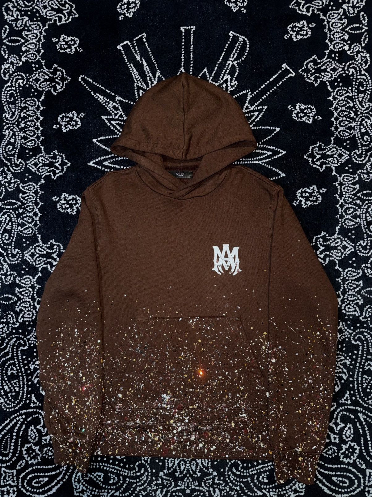 Amiri Amiri Crystal Paint Splatter Hoodie Size US L / EU 52-54 / 3 - 1 Thumbnail