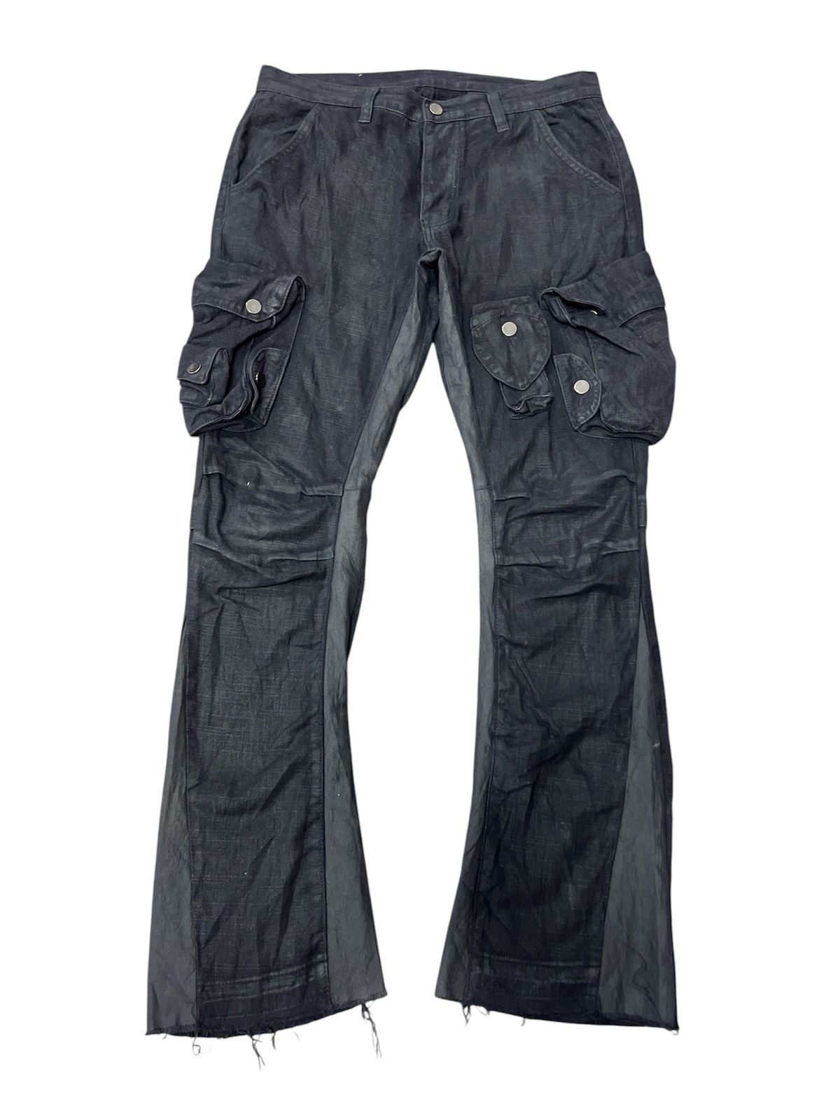 Japanese Brand FLARE‼️MNML WAX 3D POCKET CARGO PANT INSPIRED JULIUS Size US 33 - 2 Thumbnail