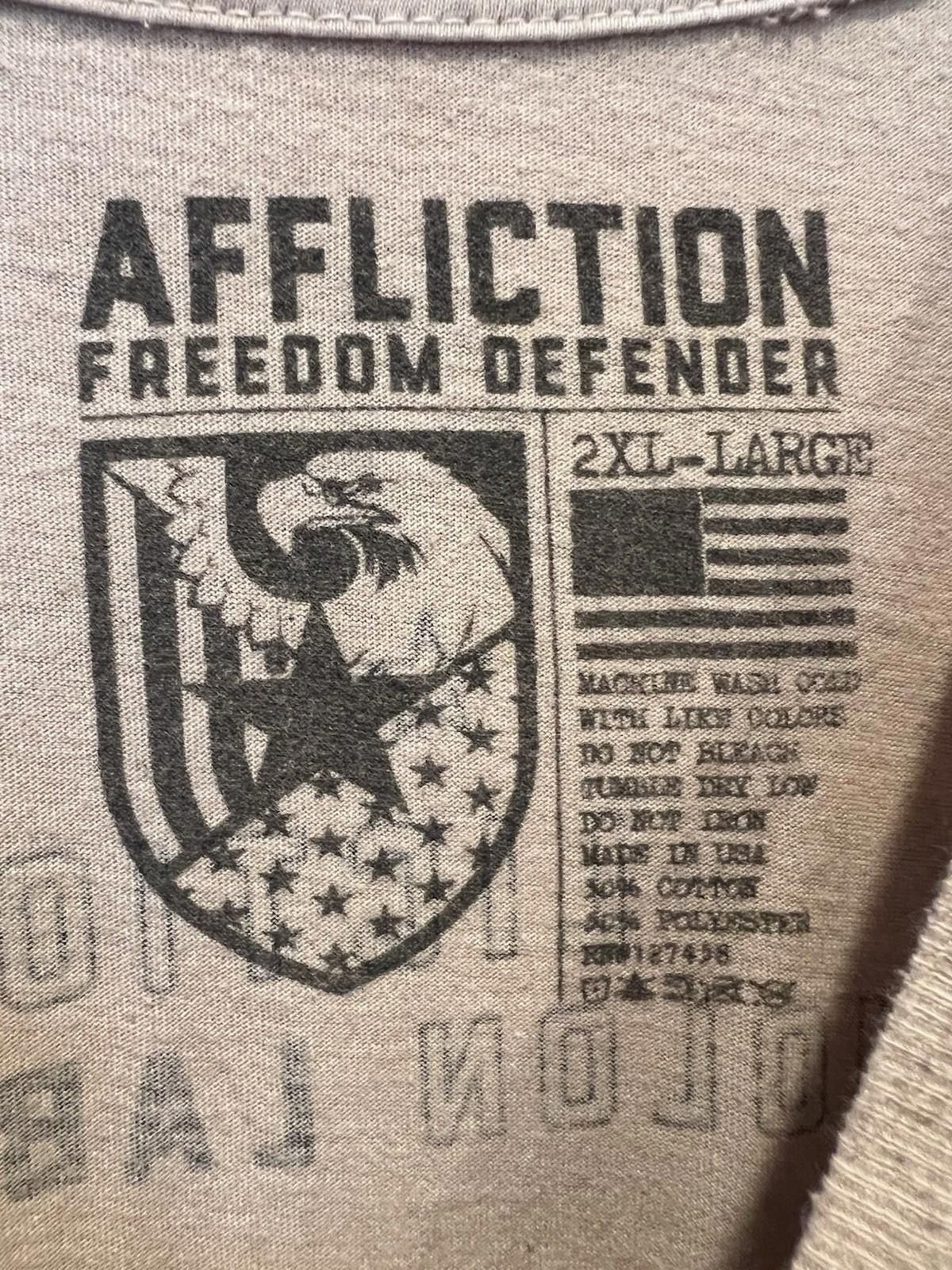 Affliction Affliction Molon Labe Freedom Defender Graphic T-Shirt 2XL Size US XXL / EU 58 / 5 - 2 Thumbnail