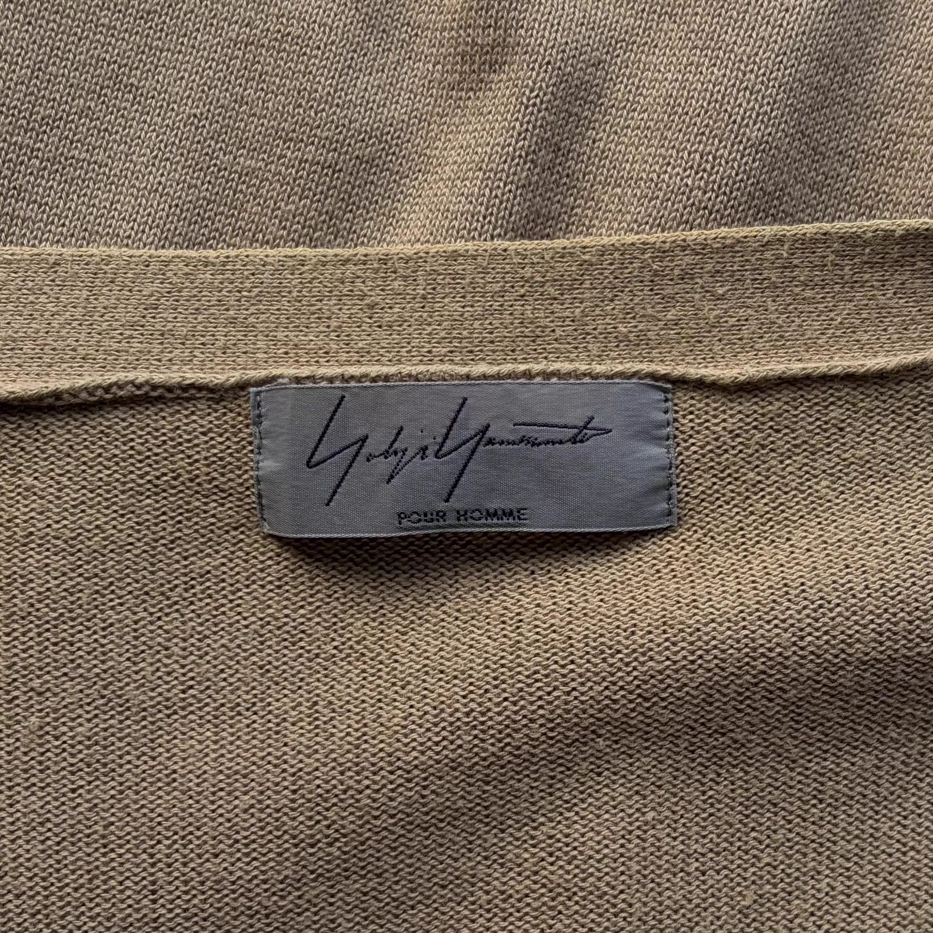 Yohji Yamamoto Yohji Yamamoto 05SS Mens Tan Zip Cotton Cardigan Size US L / EU 52-54 / 3 - 4 Thumbnail