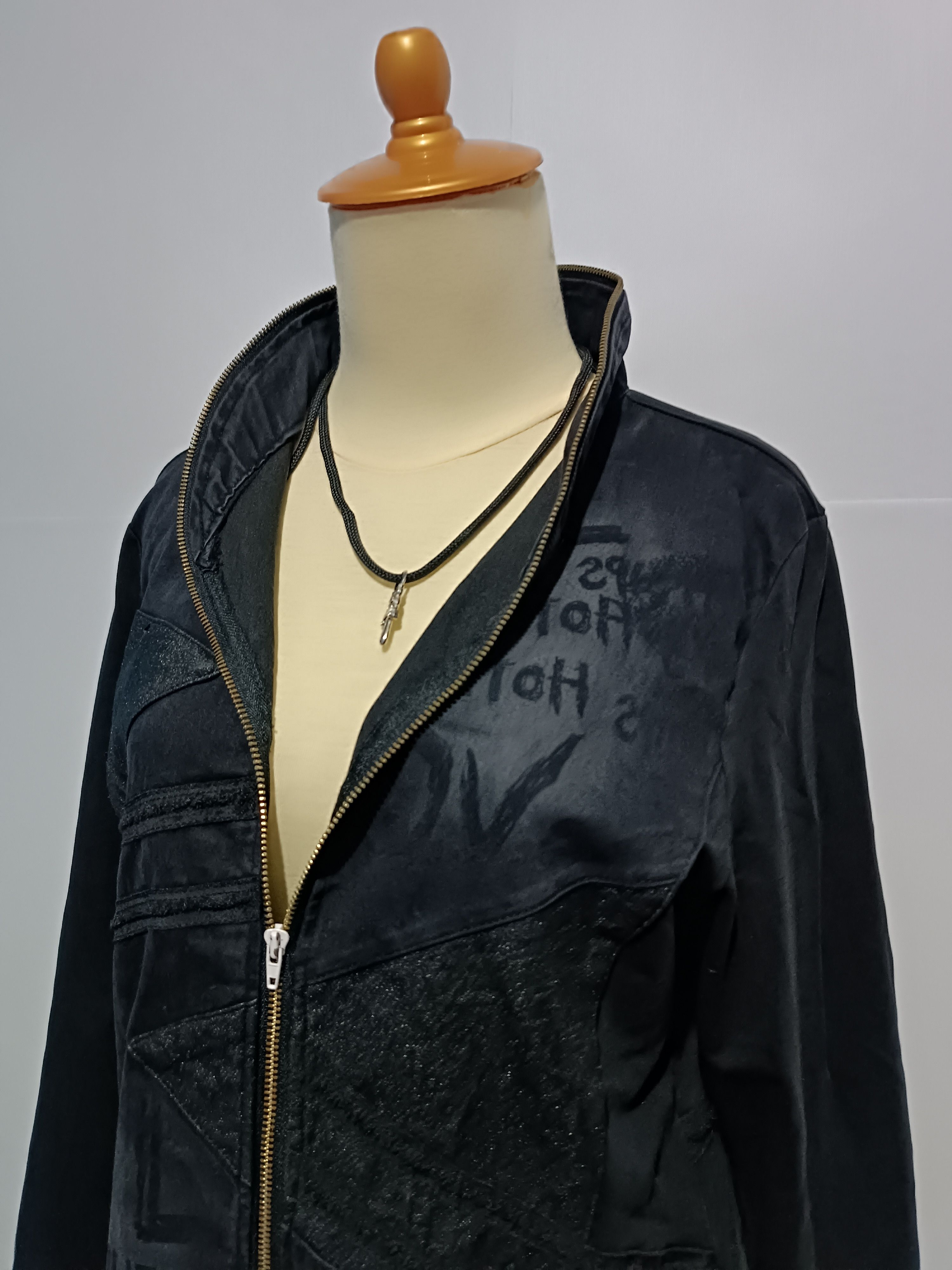 Japanese Brand Women's Full Zip Sweater Poem Style If Six Was Nine Size M / US 6-8 / IT 42-44 - 3 Thumbnail