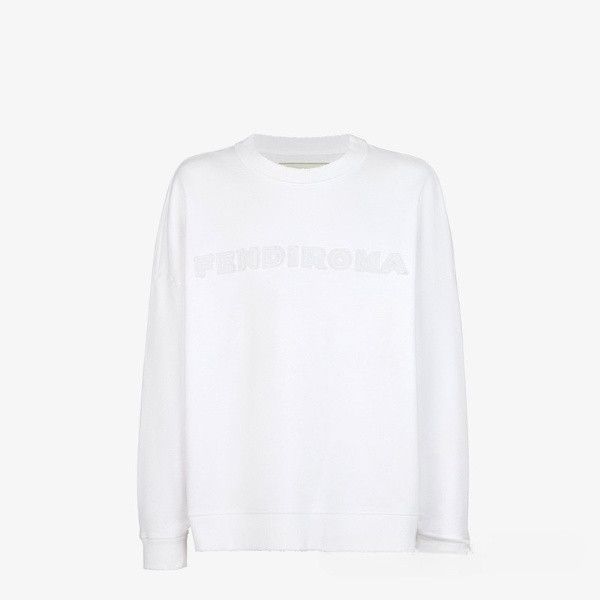 Fendi o1w1db10724 Sweatshirt in White Size US M / EU 48-50 / 2 - 1 Thumbnail