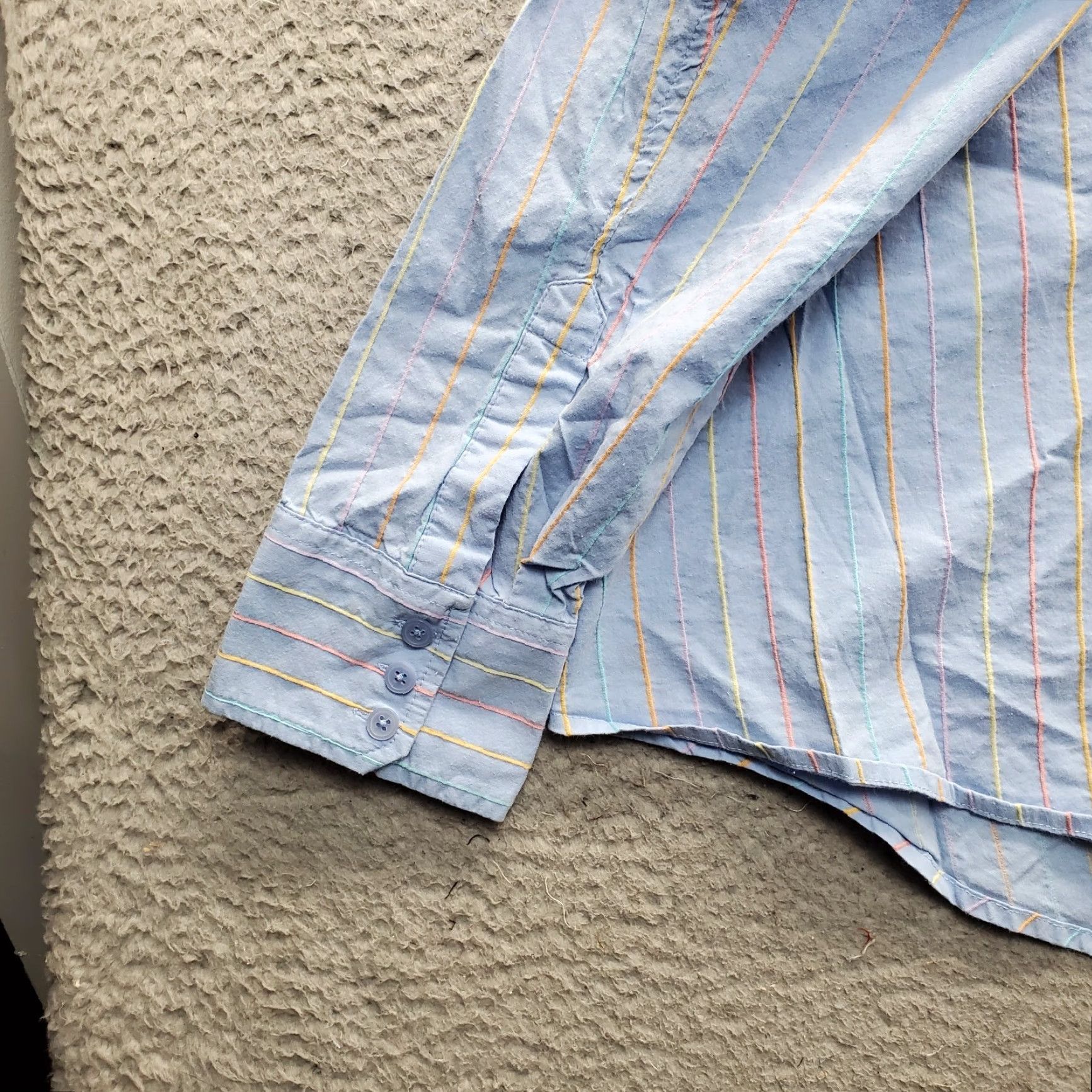 Talbots VINTAGE Talbots Shirt Womens 2X Striped Long Sleeve Button-Up EUC Size XXL / US 16-18 / IT 52-54 - 8 Thumbnail