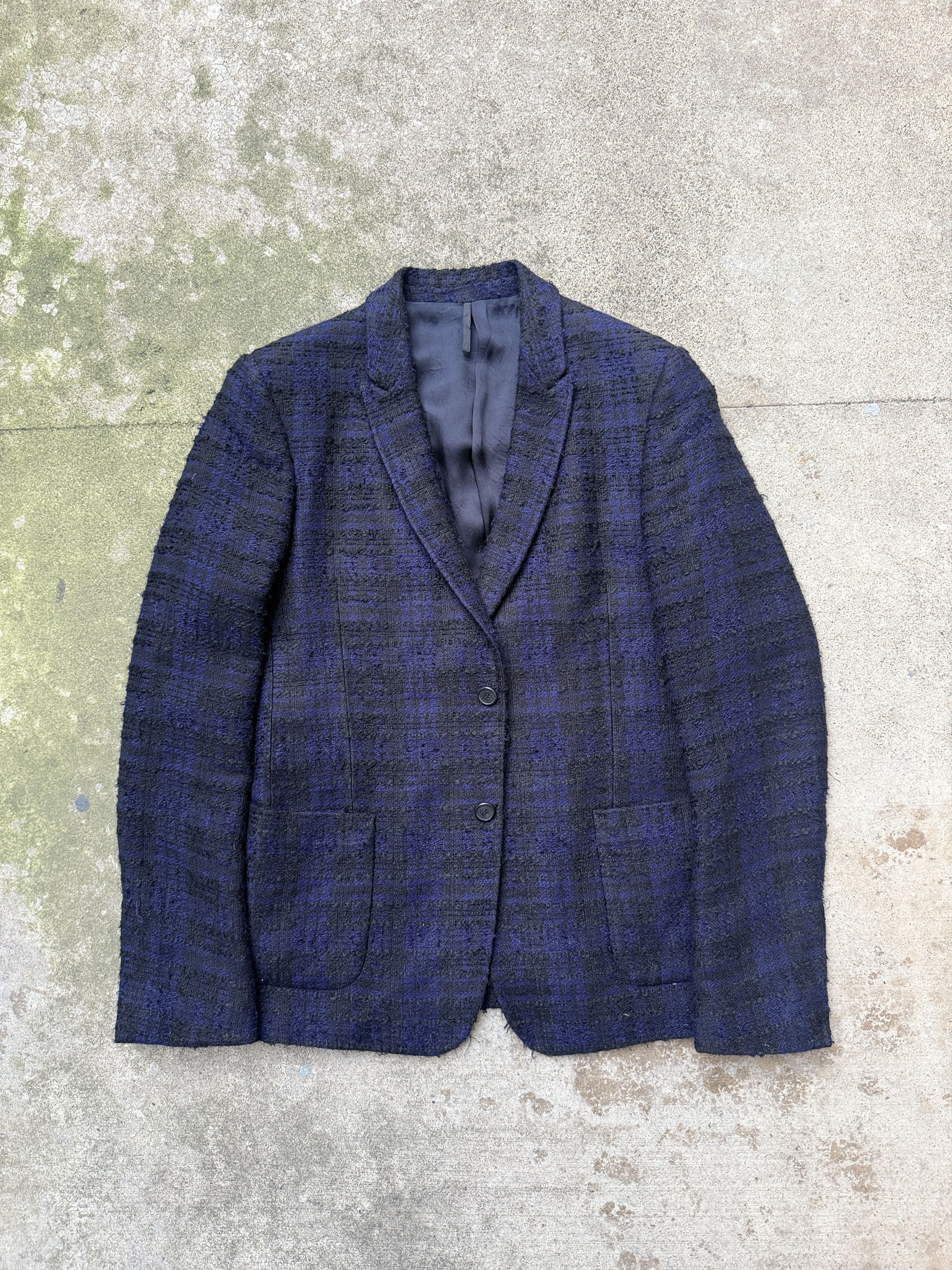 Givenchy givenchy riccardo tisci wool blazer blue black plaid jacket Size 50R - 1 Thumbnail