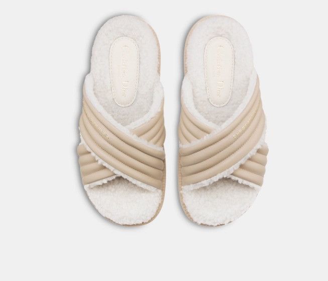 Dior o1w1db11024 D-Cross Slides in Beige Size US 7 / IT 37 - 3 Thumbnail