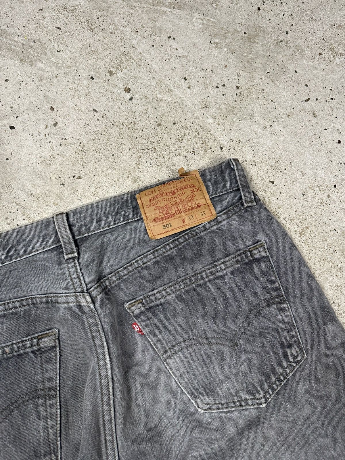 Levi's Vintage 1995 Levi’s 501 Gray Denim Pants Jeans made in USA Size US 33 - 18 Thumbnail