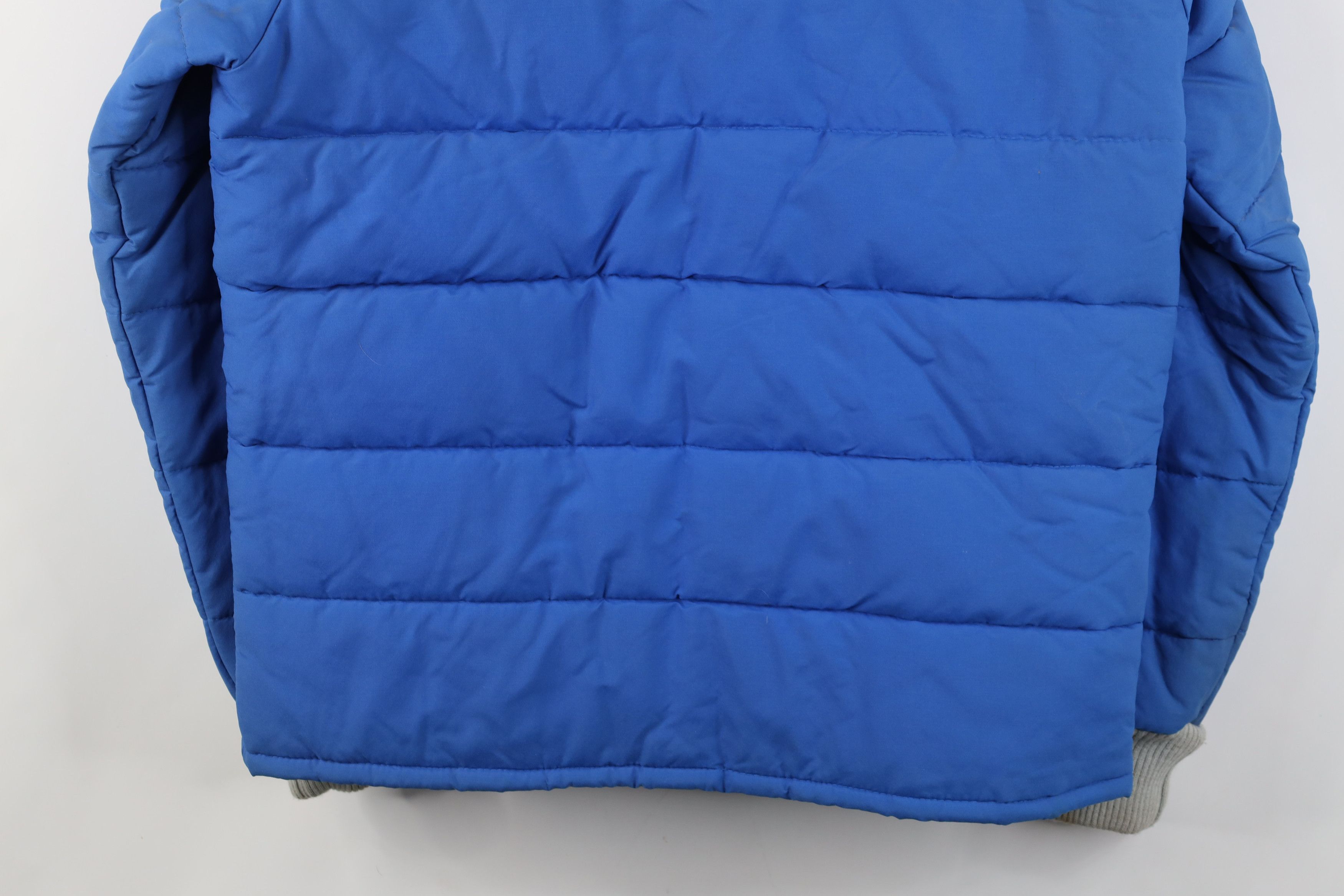 Vintage Vintage 70s Streetwear Full Zip Puffer Jacket Royal Blue Size US XXL / EU 58 / 5 - 14 Thumbnail