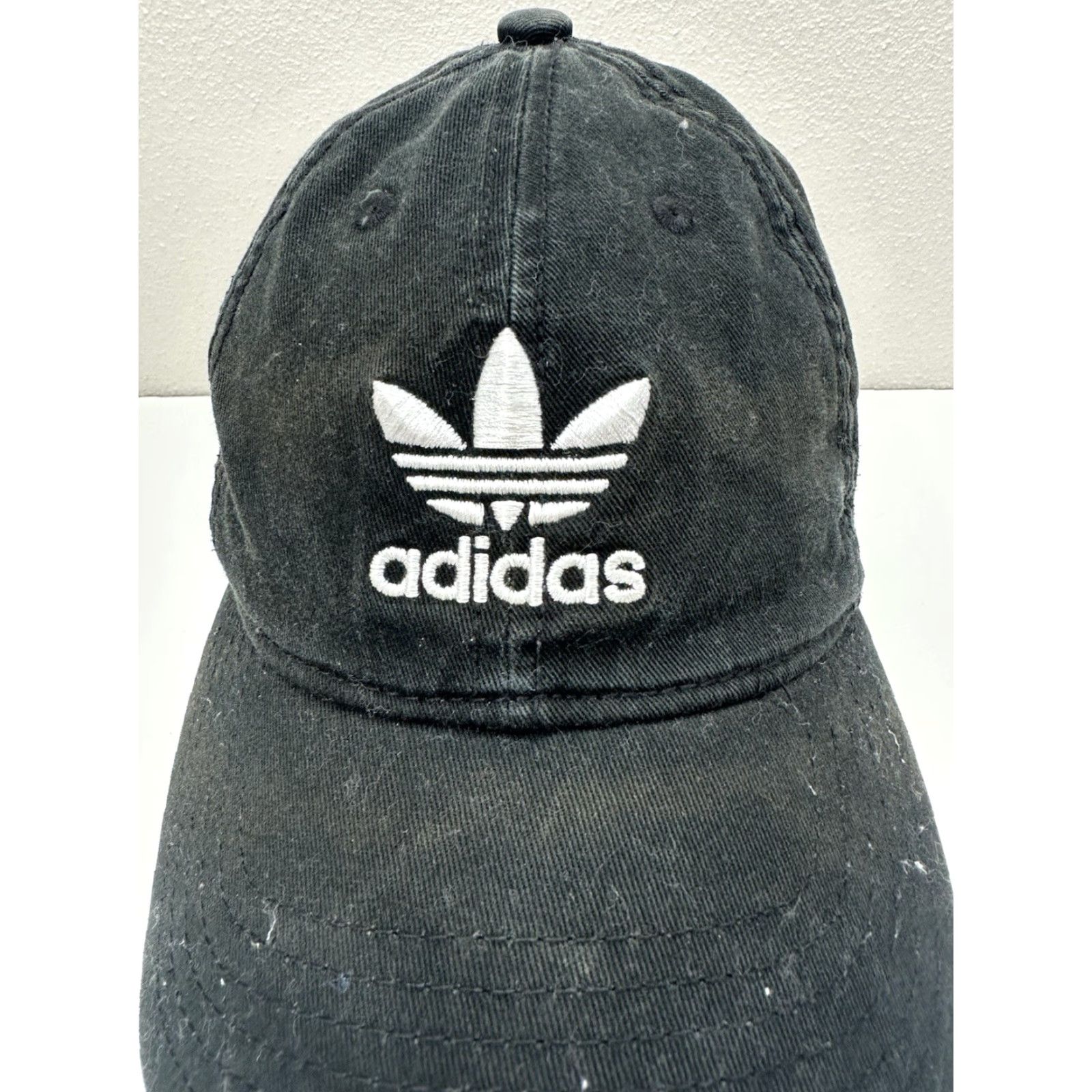 Adidas Adidas Baseball Hat Black Logo Embroidered Adjustable Cap - Men - One Size - Black - Baseball Cap Size ONE SIZE - 2 Thumbnail