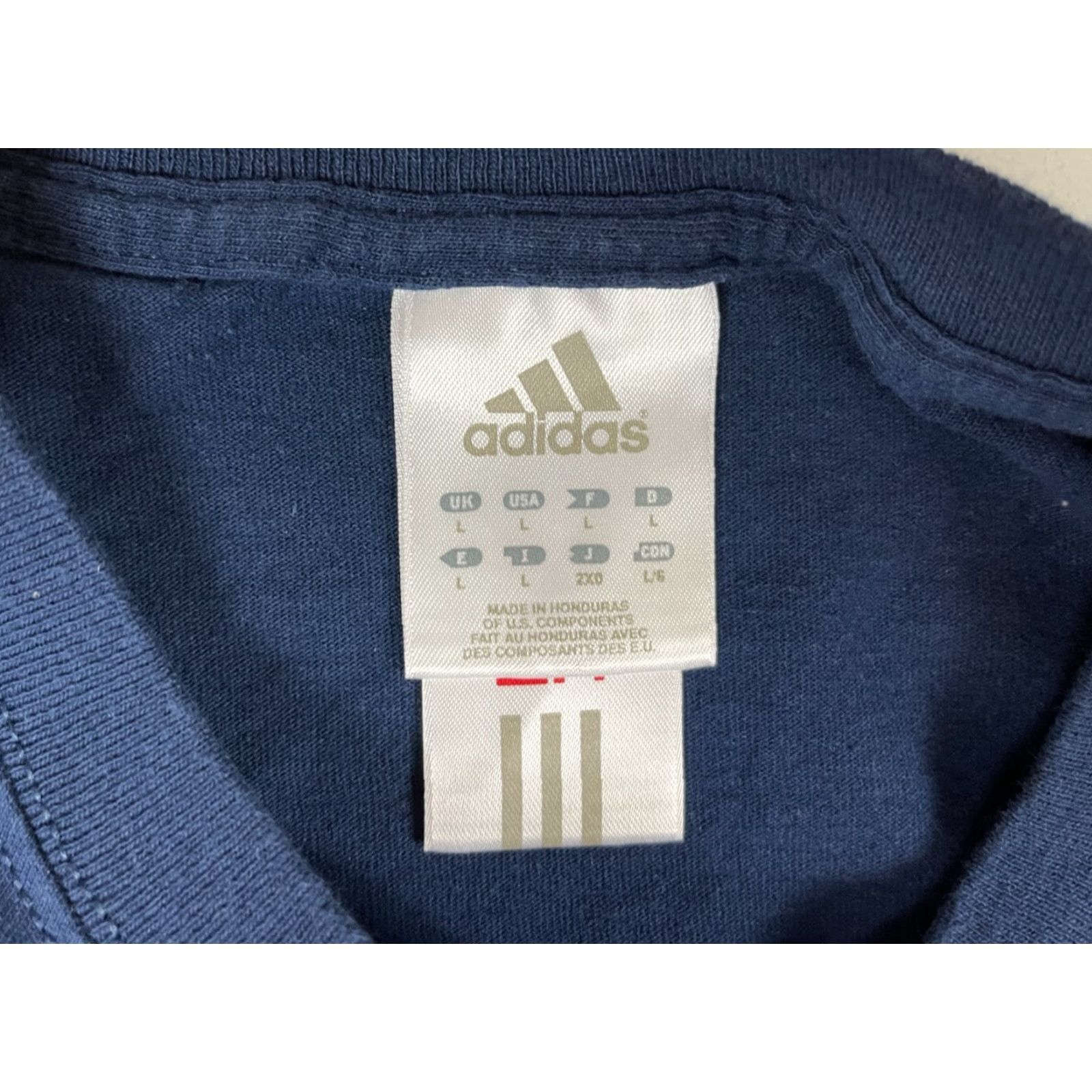 Adidas VINTAGE Adidas Notre Dame Fighting Irish Long Sleeve T-Shirt Mens Size L Blue Cotton Logo 2000s Football Size US L / EU 52-54 / 3 - 5 Thumbnail