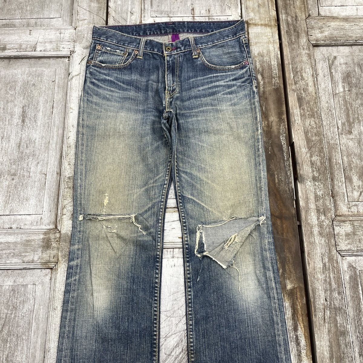 Levi's Vintage Levis 507 Distressed Jeans wc 369 Size US 32 / EU 48 - 4 Thumbnail